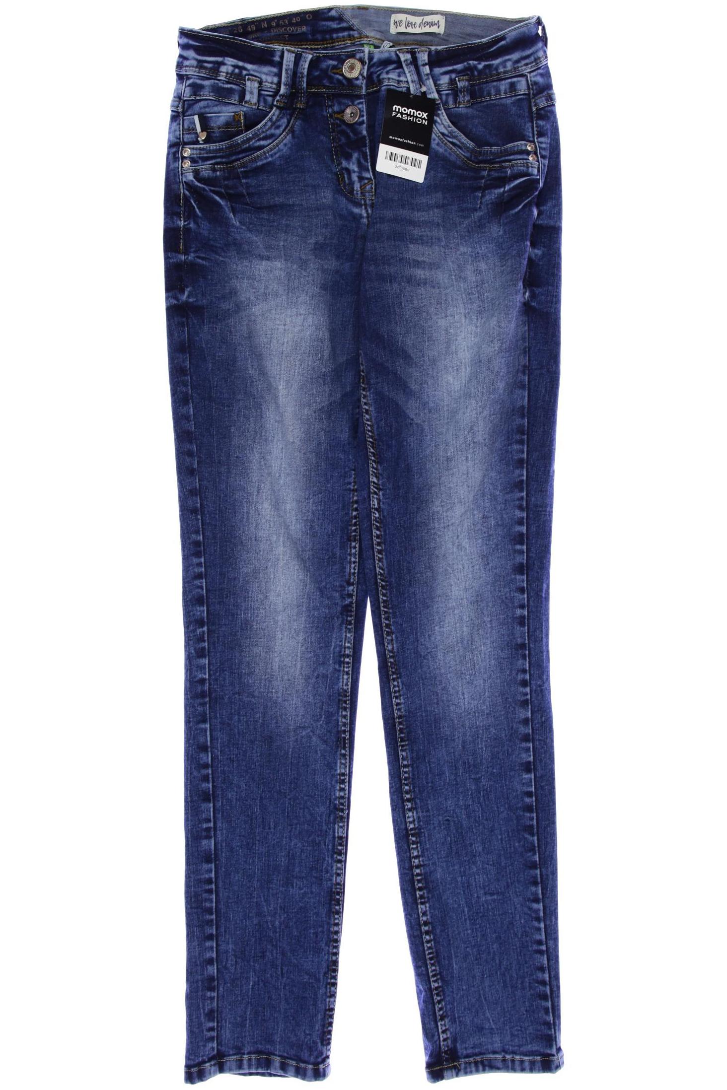 

CECIL Damen Jeans, blau