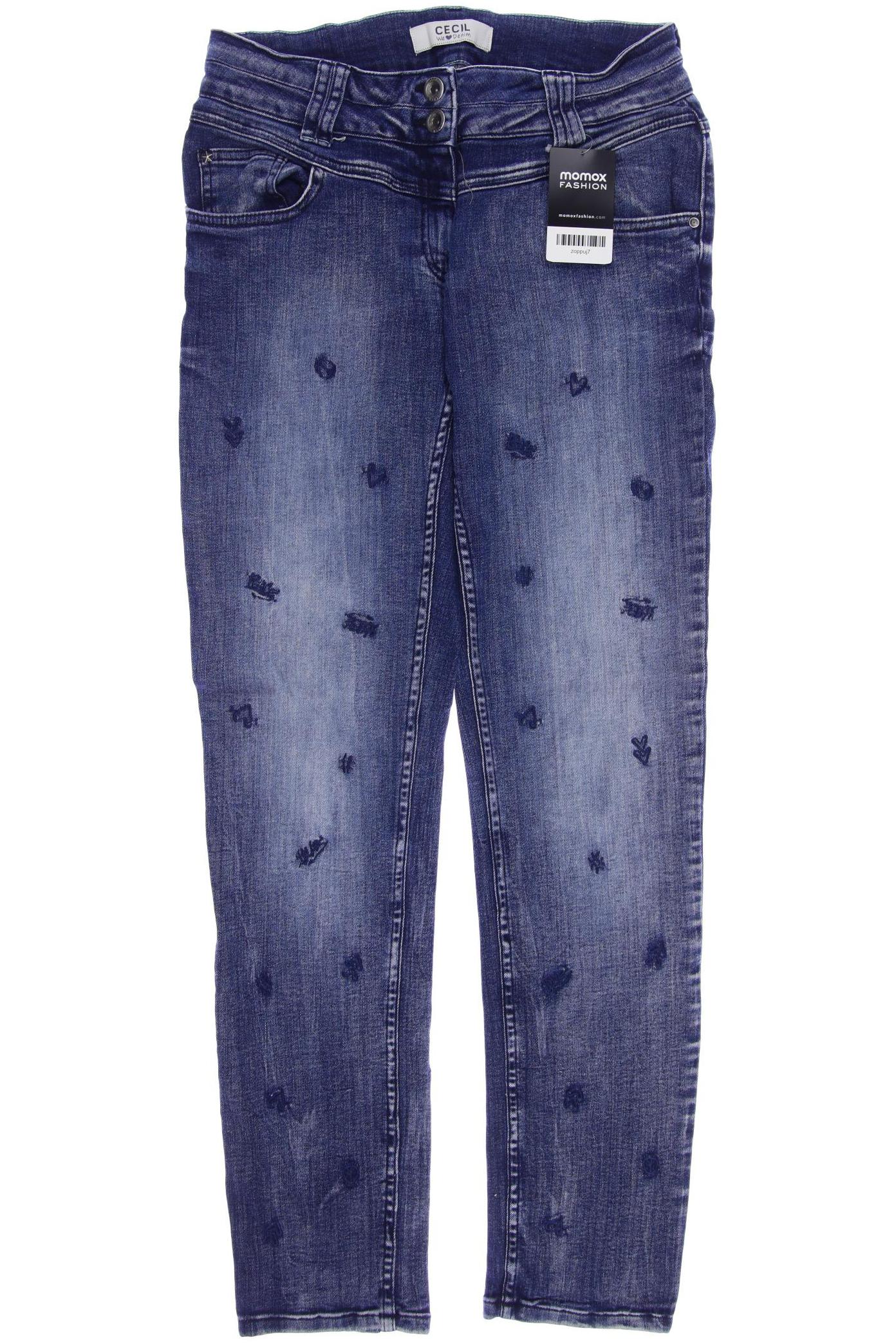 

CECIL Damen Jeans, blau