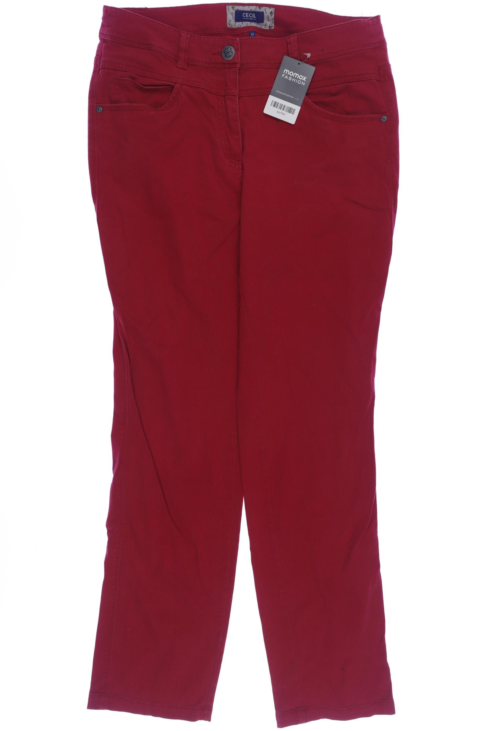 

Cecil Damen Jeans, rot, Gr. 33