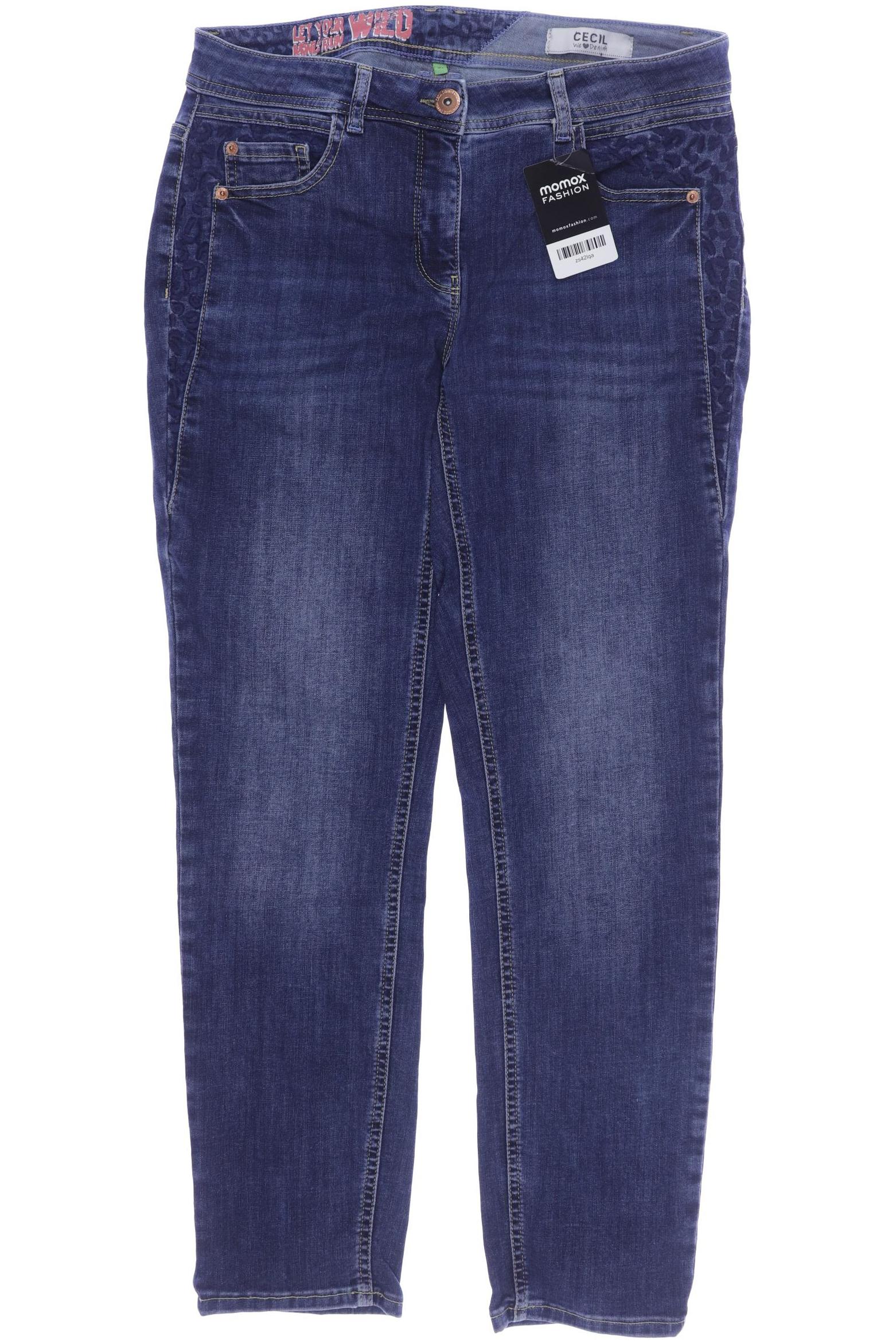 

CECIL Damen Jeans, blau