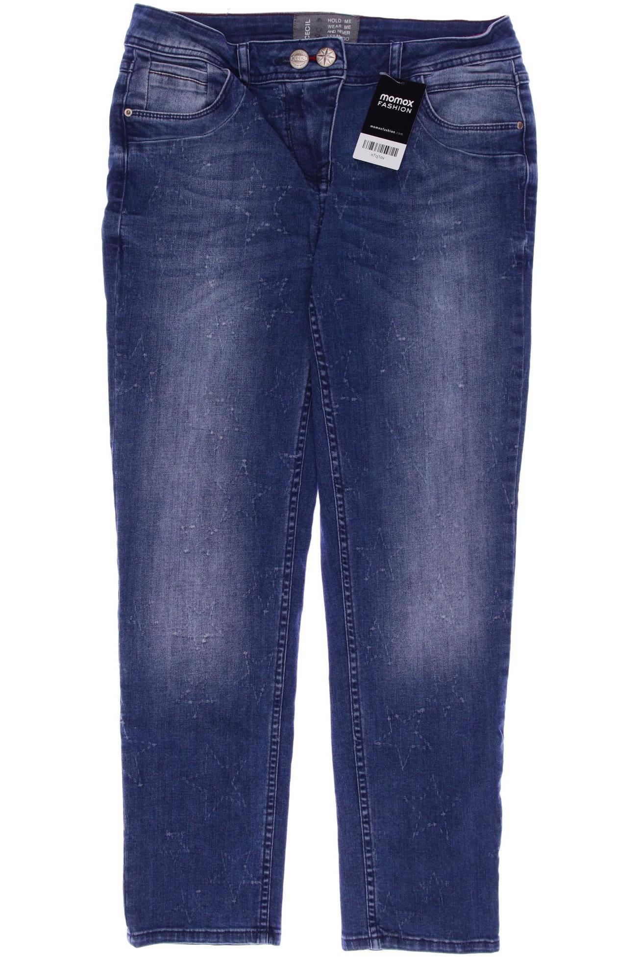 

CECIL Damen Jeans, blau