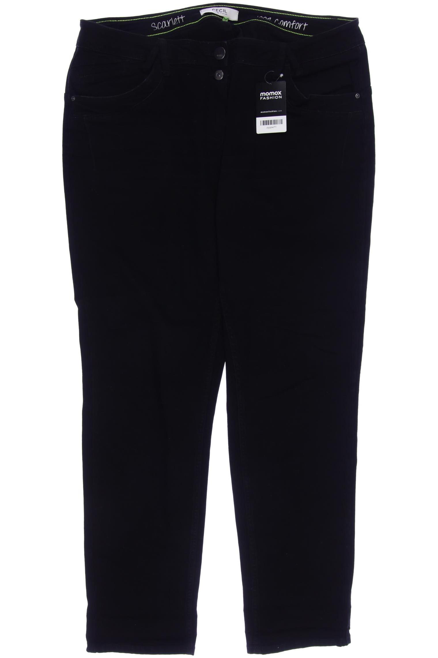 

CECIL Damen Jeans, schwarz