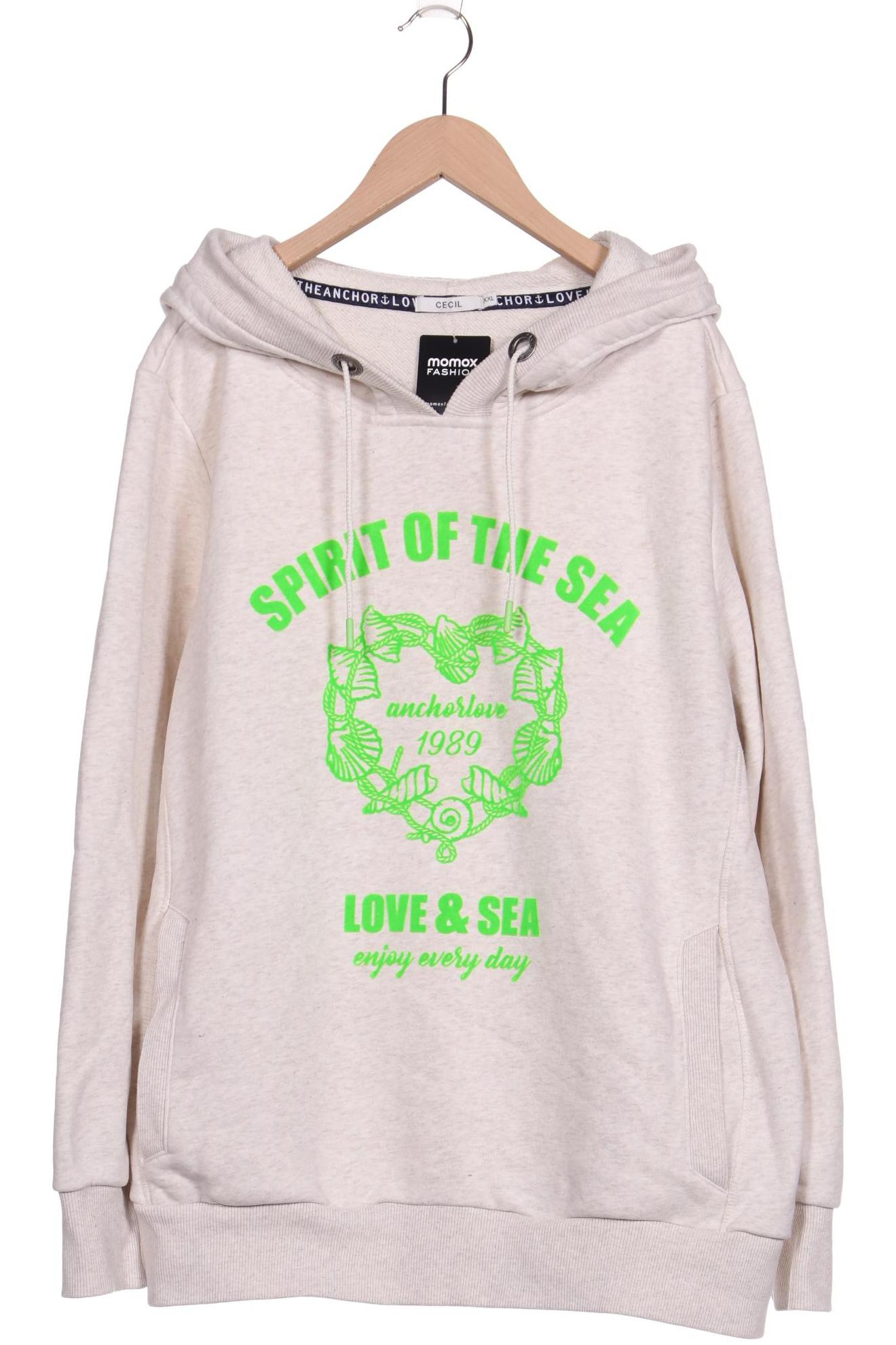 

CECIL Damen Kapuzenpullover, cremeweiß