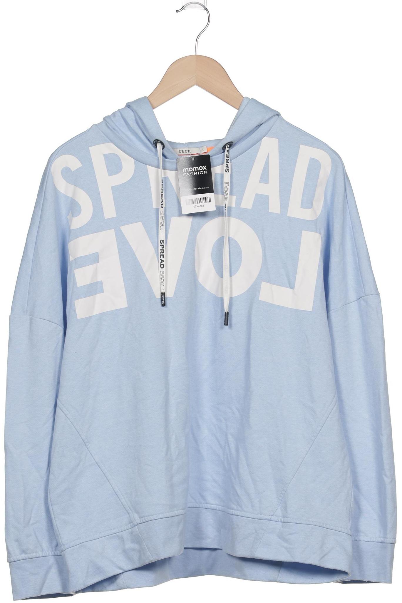 

Cecil Damen Kapuzenpullover, hellblau, Gr. 42
