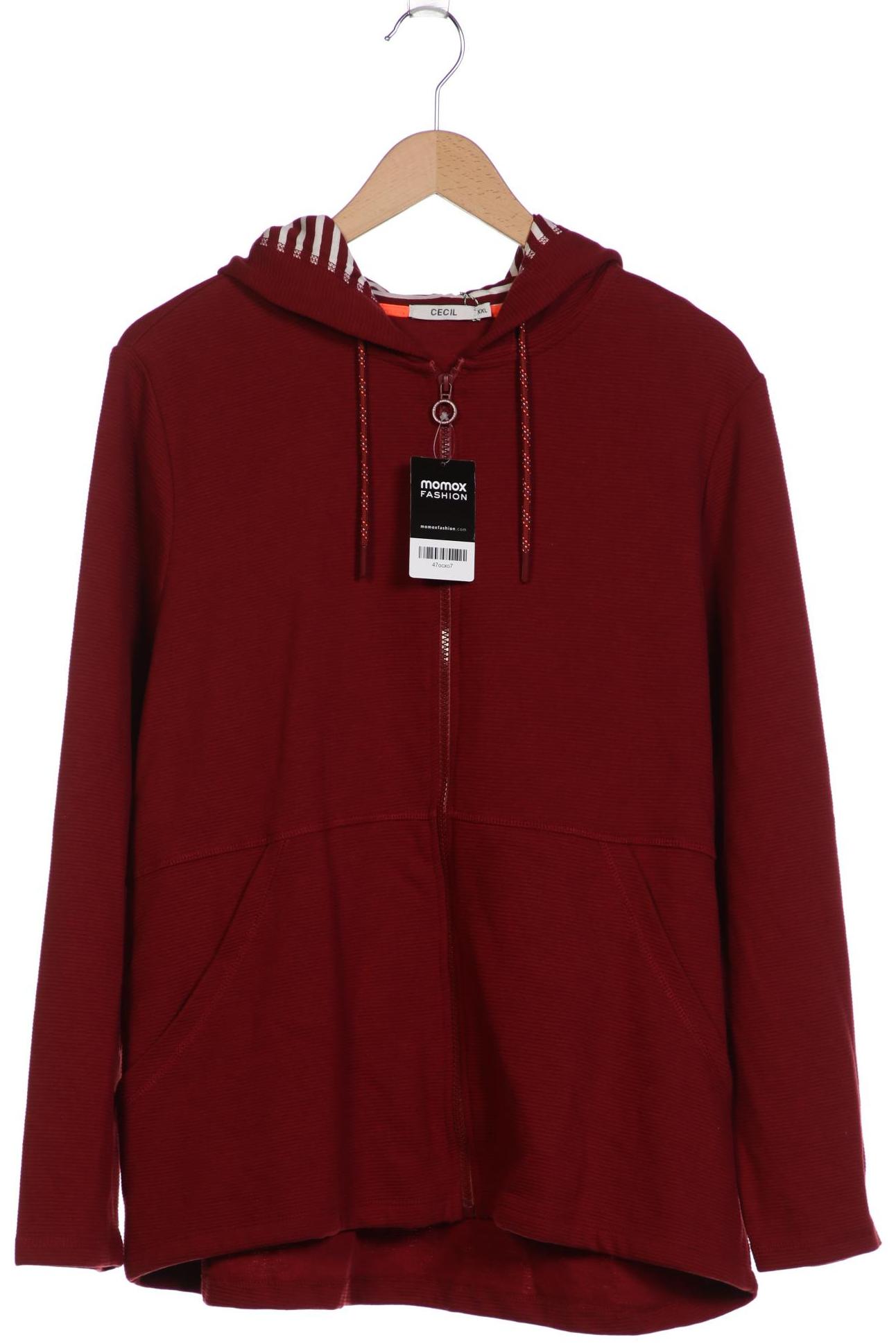 

Cecil Damen Kapuzenpullover, bordeaux, Gr. 46