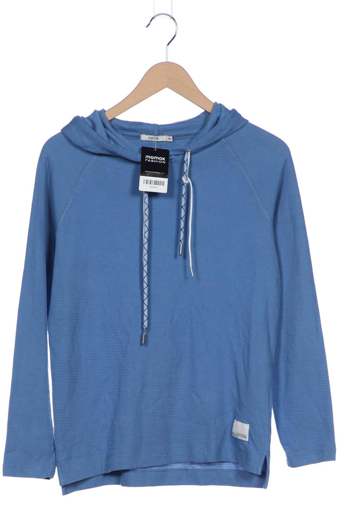 

Cecil Damen Kapuzenpullover, blau, Gr. 34