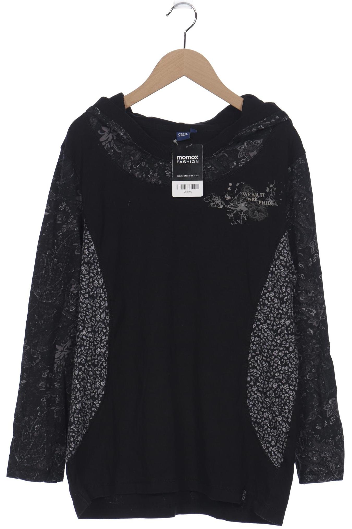 

CECIL Damen Kapuzenpullover, schwarz