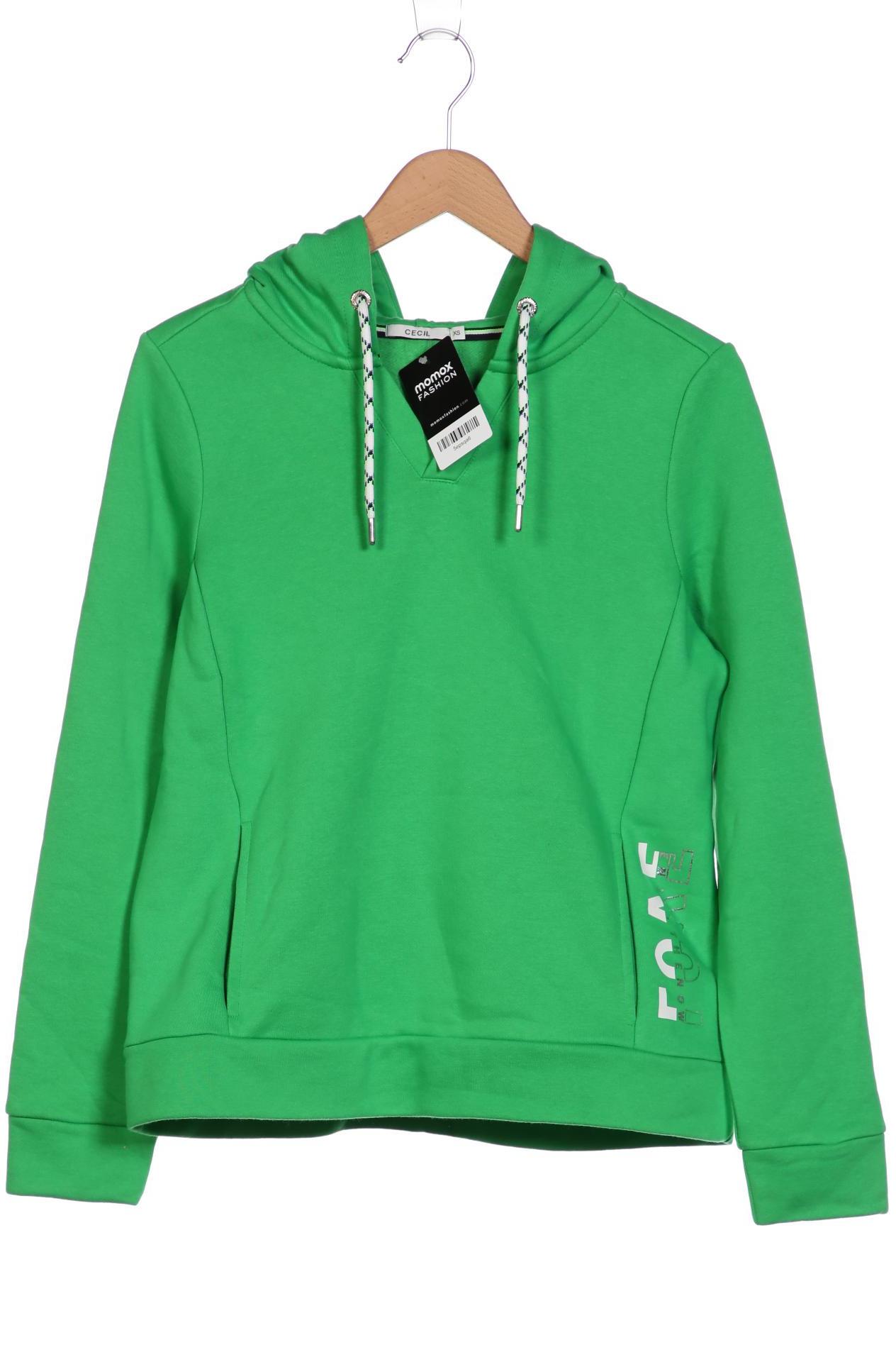 

Cecil Damen Kapuzenpullover, grün, Gr. 34