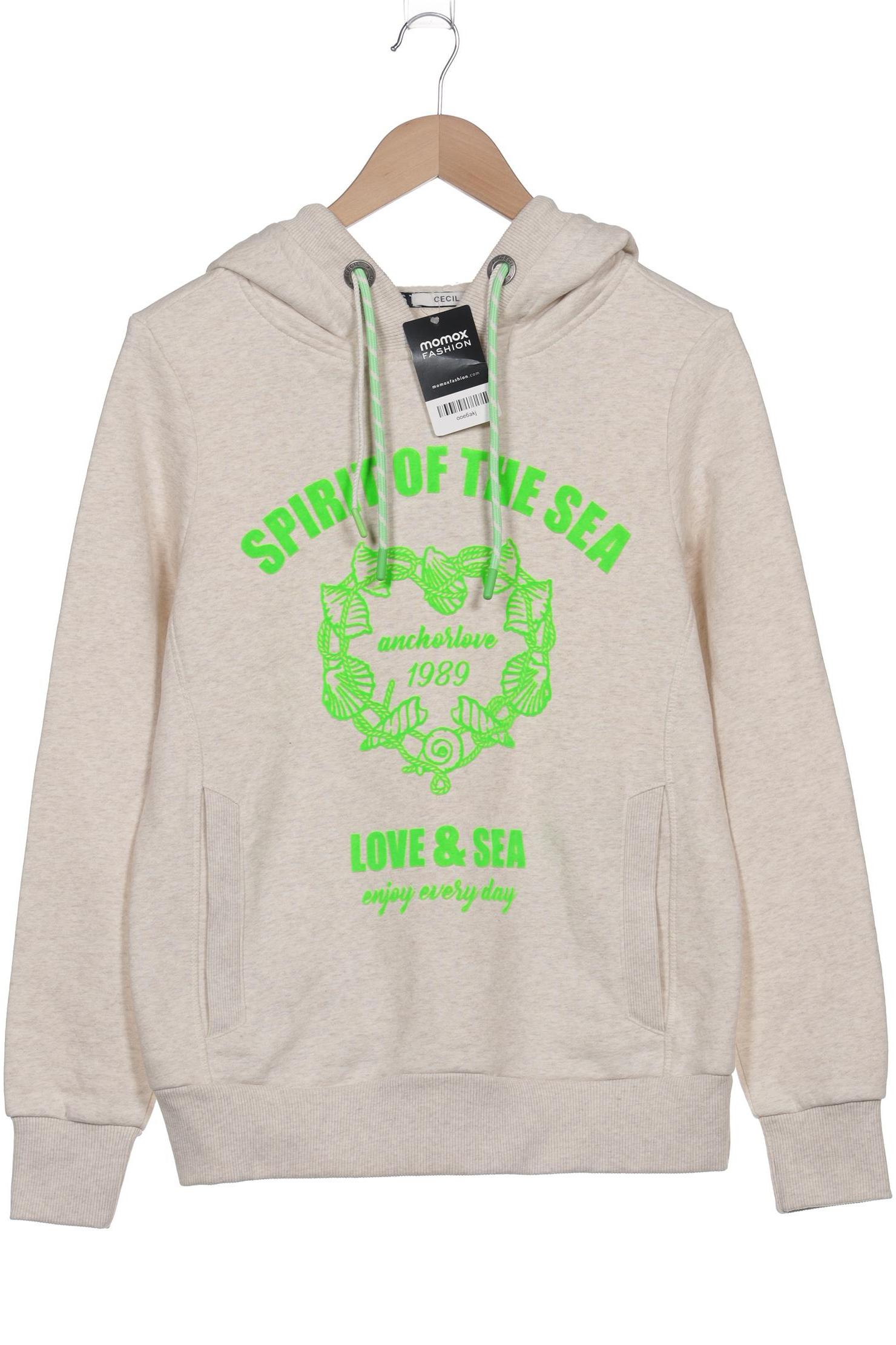

Cecil Damen Kapuzenpullover, cremeweiß, Gr. 34