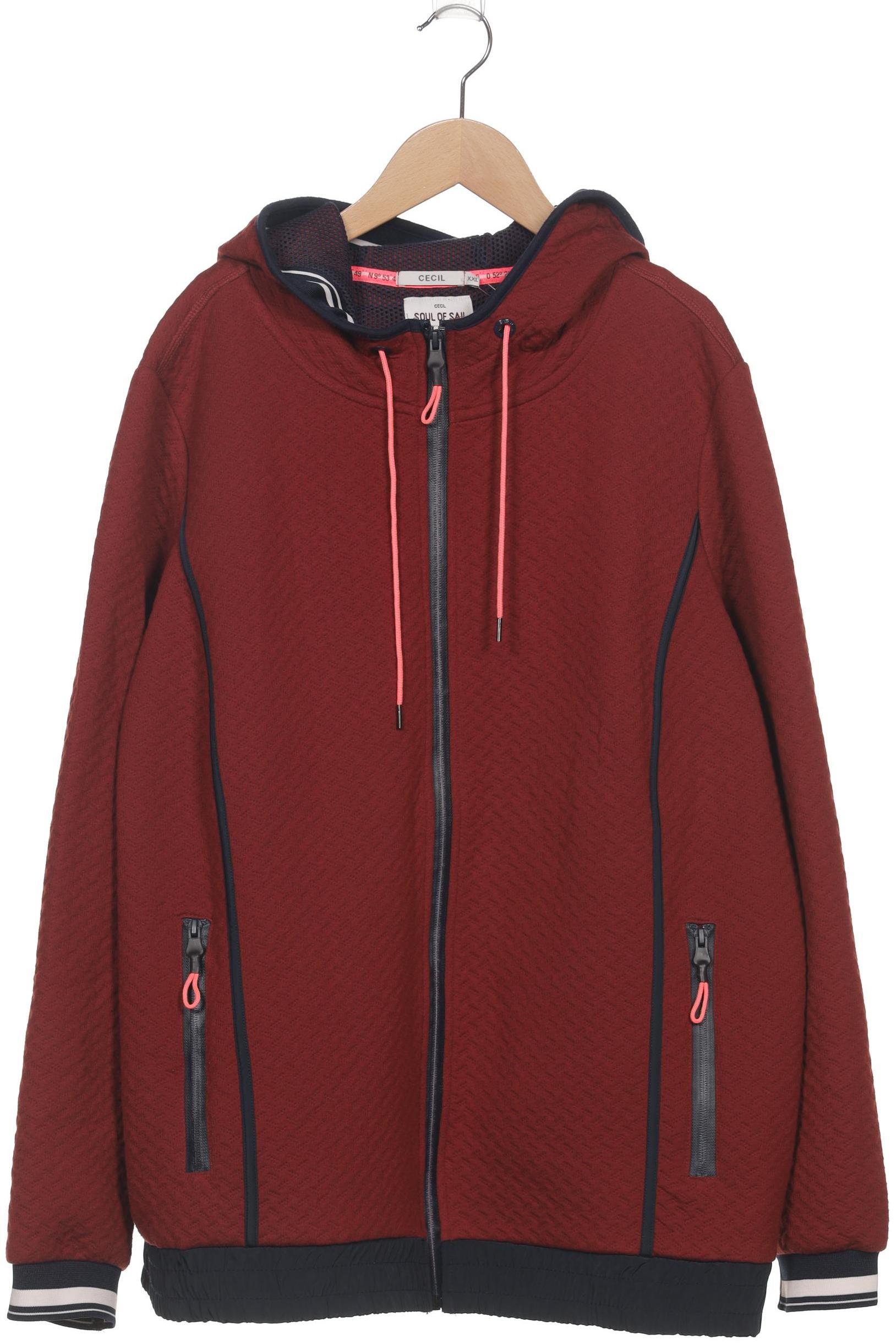

Cecil Damen Kapuzenpullover, bordeaux, Gr. 46