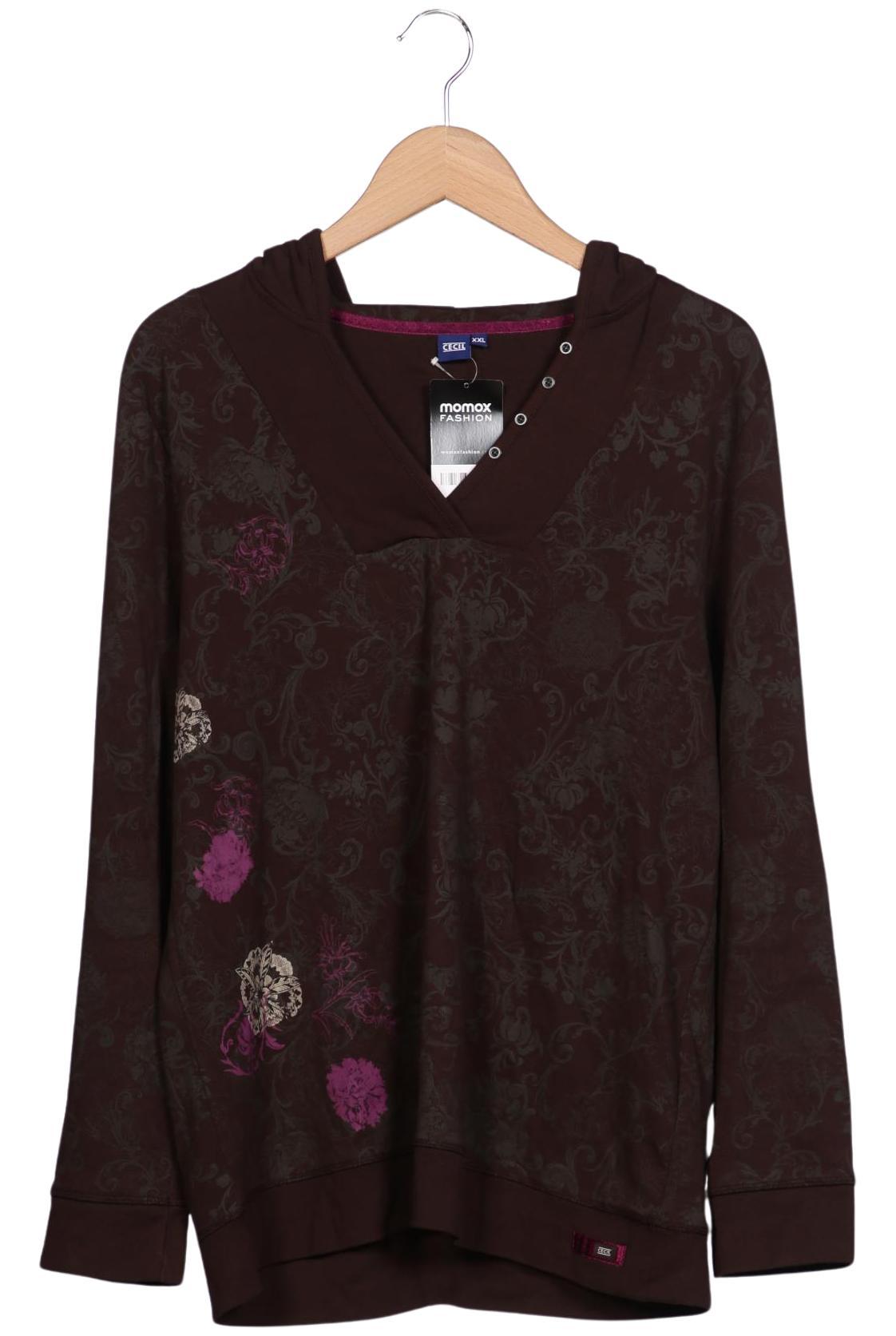 

Cecil Damen Kapuzenpullover, braun, Gr. 46