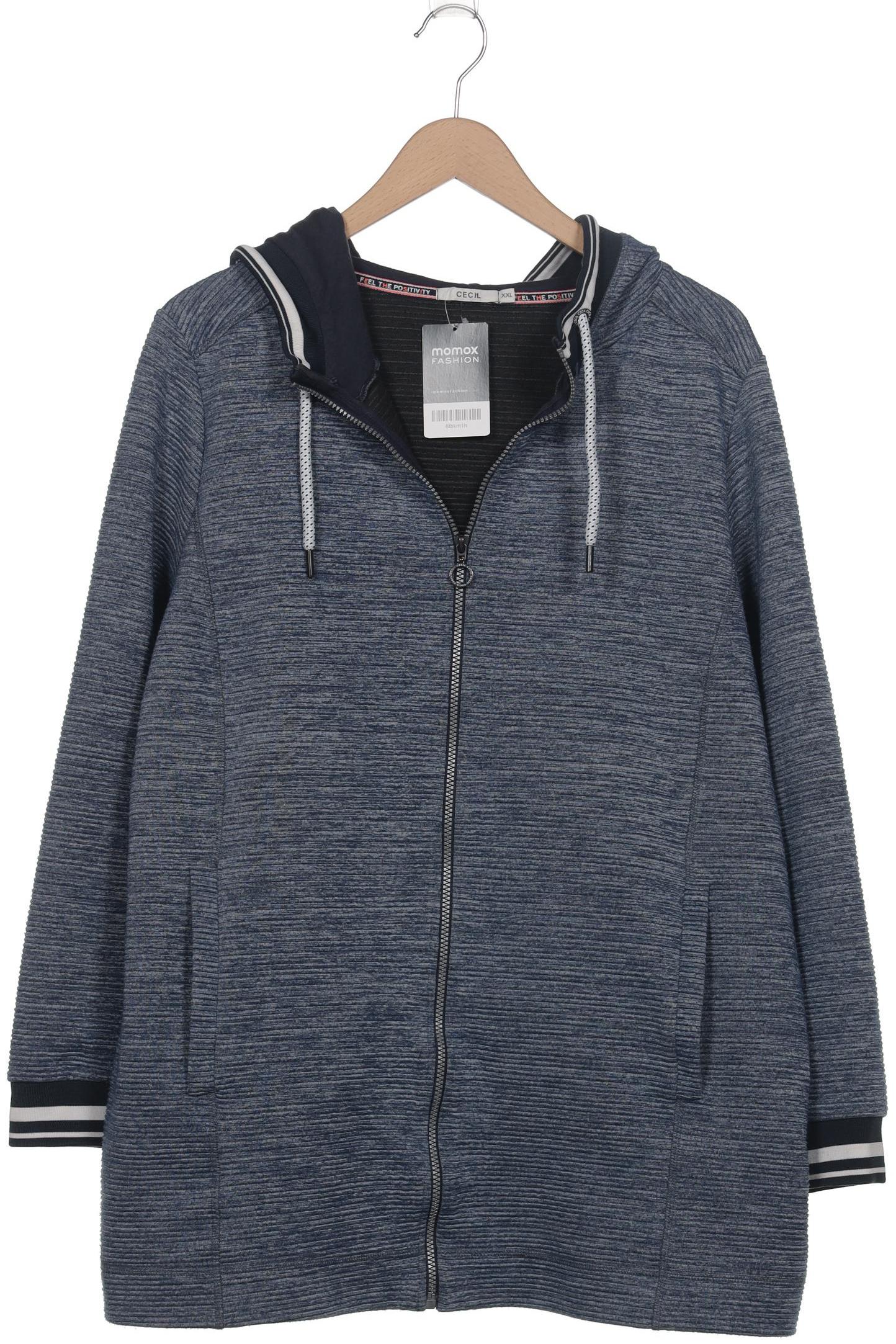 

Cecil Damen Kapuzenpullover, blau, Gr. 46