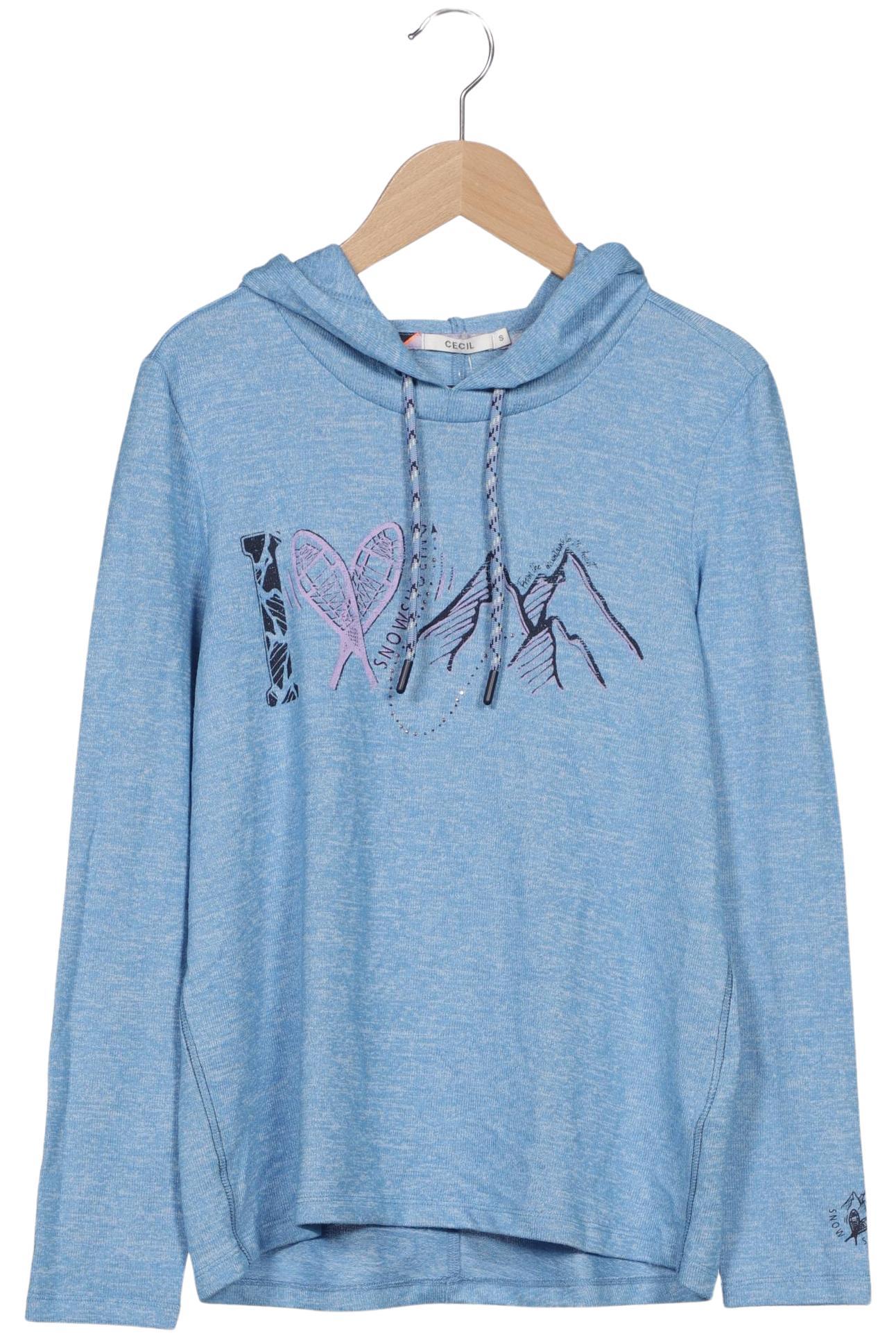 

Cecil Damen Kapuzenpullover, hellblau, Gr. 36