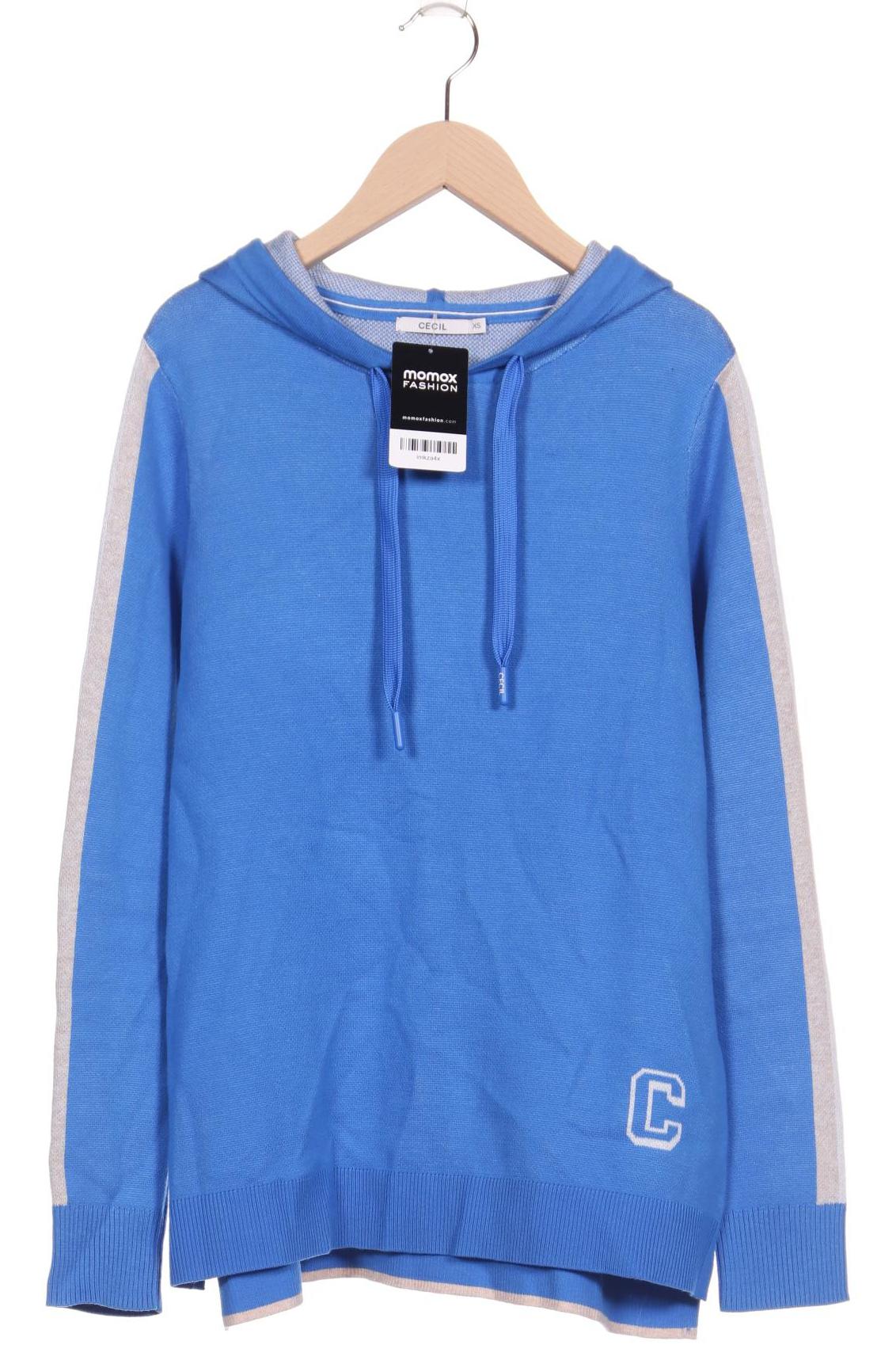 

Cecil Damen Kapuzenpullover, blau, Gr. 34