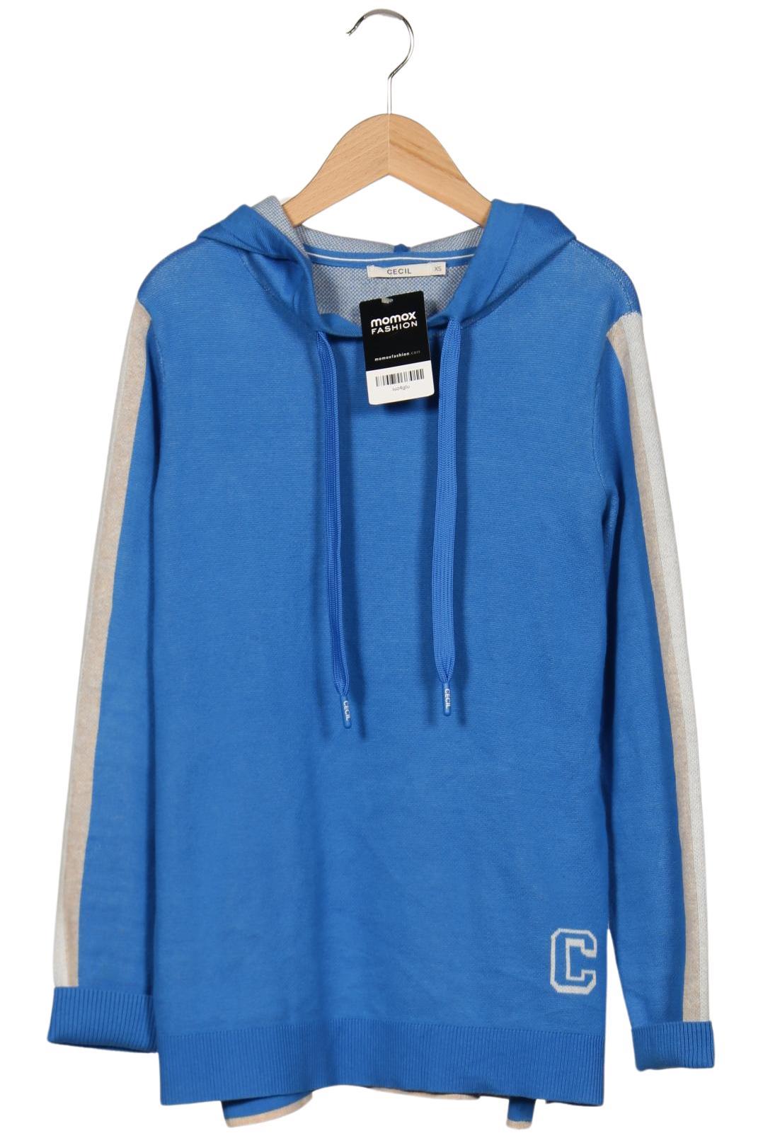 

Cecil Damen Kapuzenpullover, blau, Gr. 34