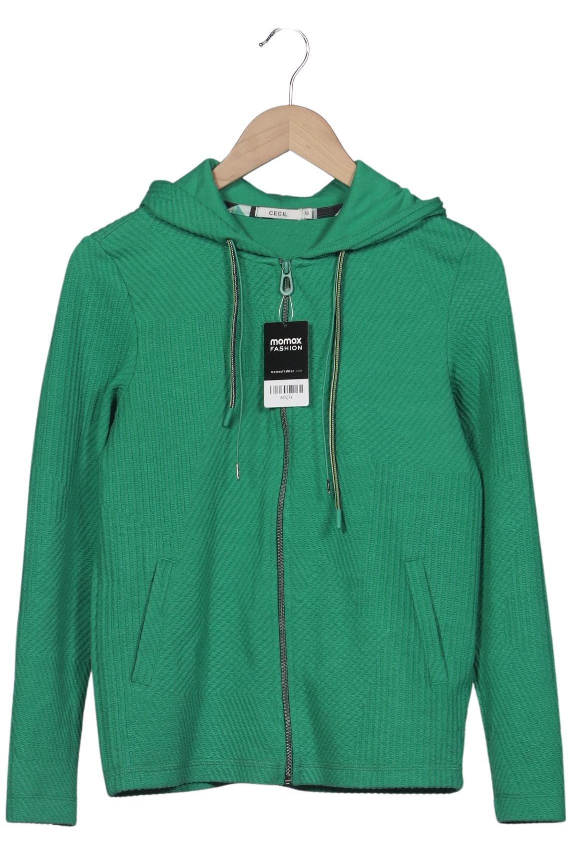 

Cecil Damen Kapuzenpullover, grün, Gr. 34