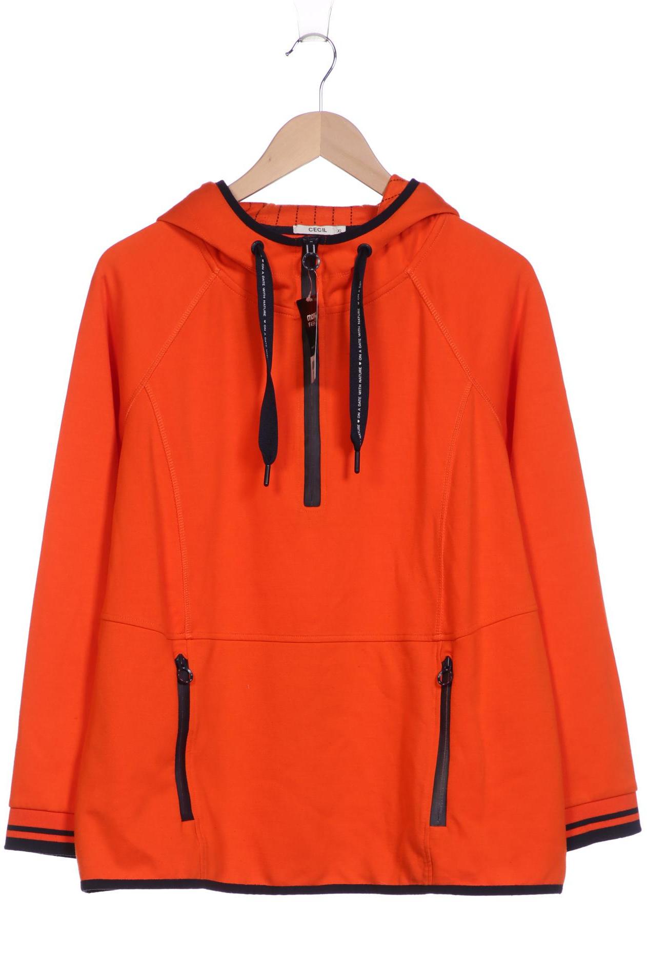 

Cecil Damen Kapuzenpullover, orange, Gr. 44