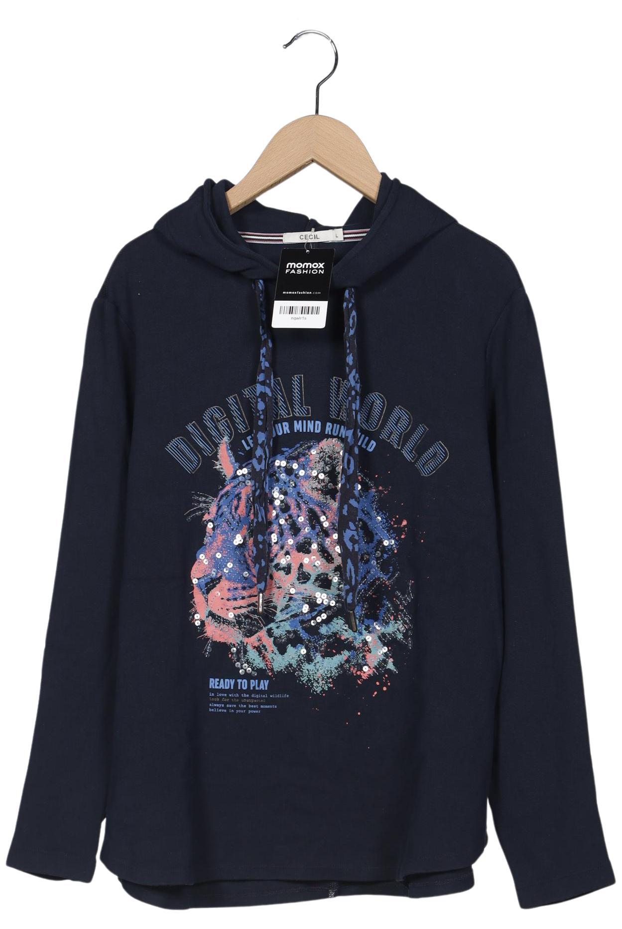 

Cecil Damen Kapuzenpullover, marineblau, Gr. 42