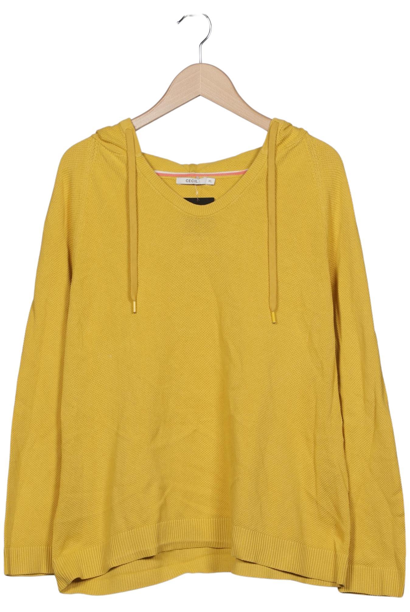 

Cecil Damen Kapuzenpullover, gelb, Gr. 44
