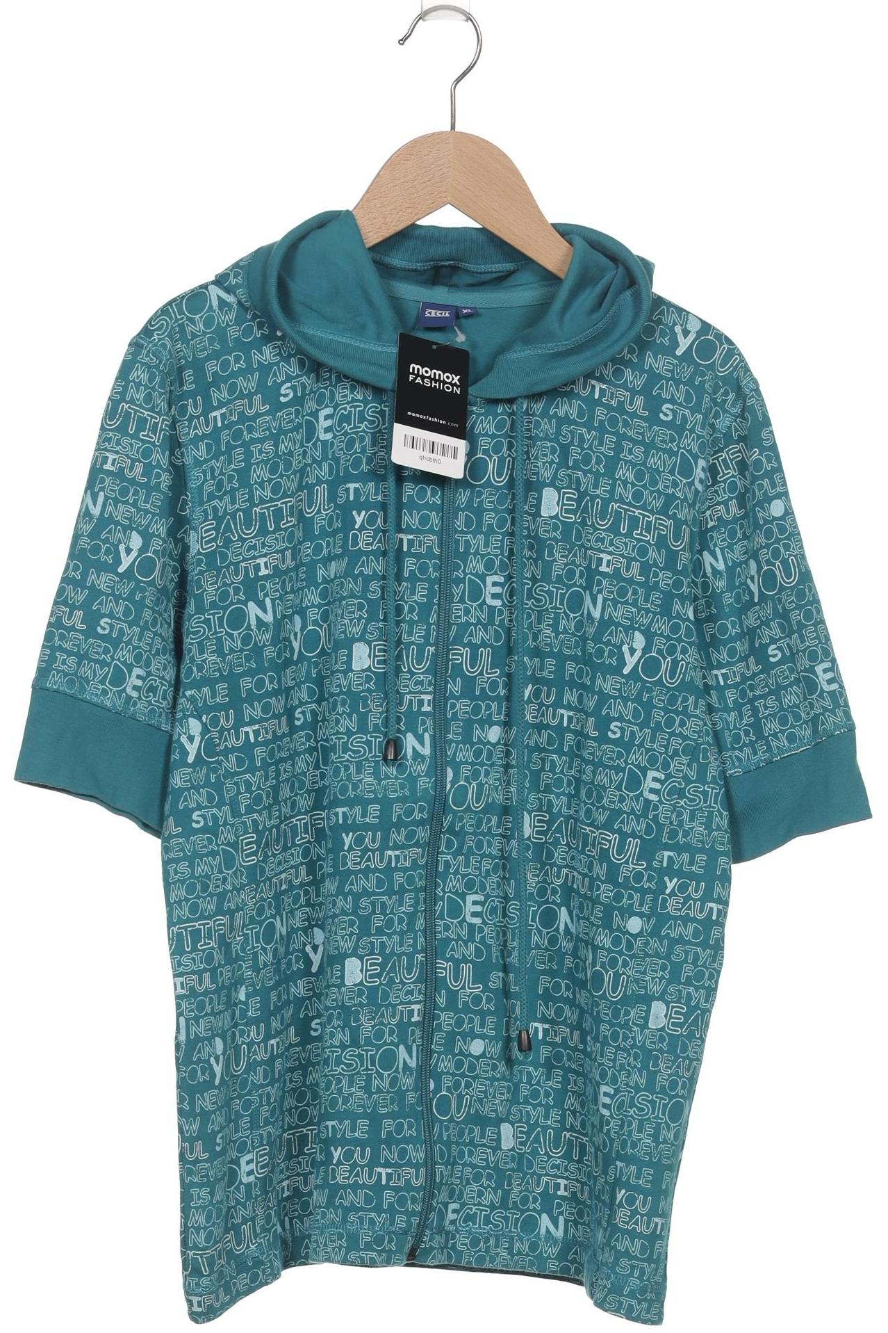 

Cecil Damen Kapuzenpullover, türkis, Gr. 44