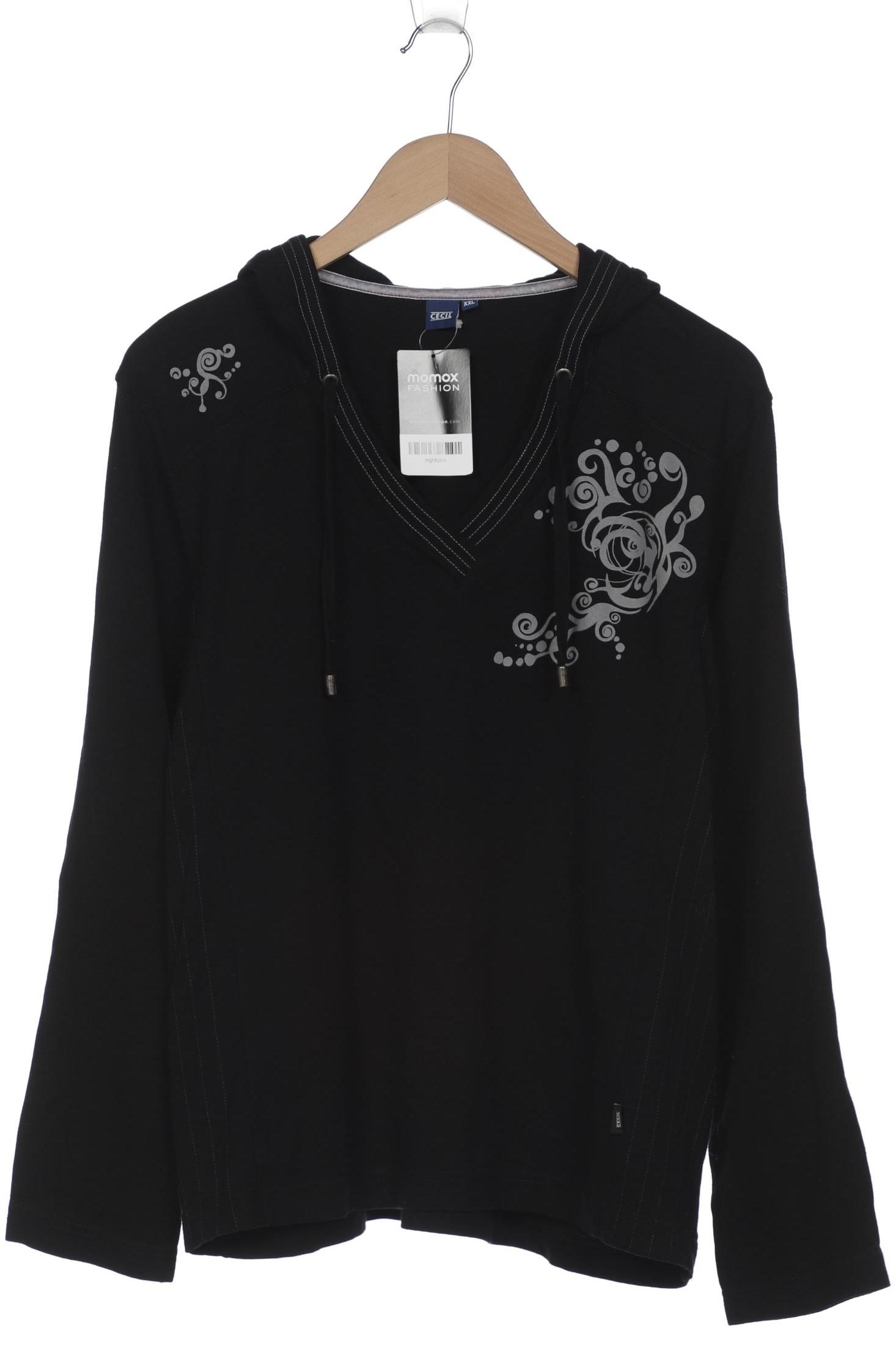 

Cecil Damen Kapuzenpullover, schwarz, Gr. 46