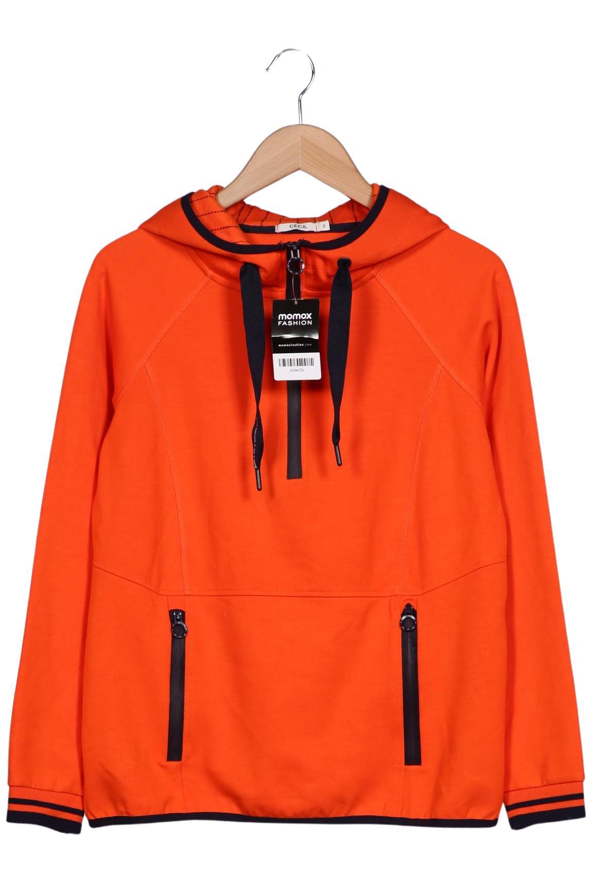 

Cecil Damen Kapuzenpullover, orange, Gr. 36