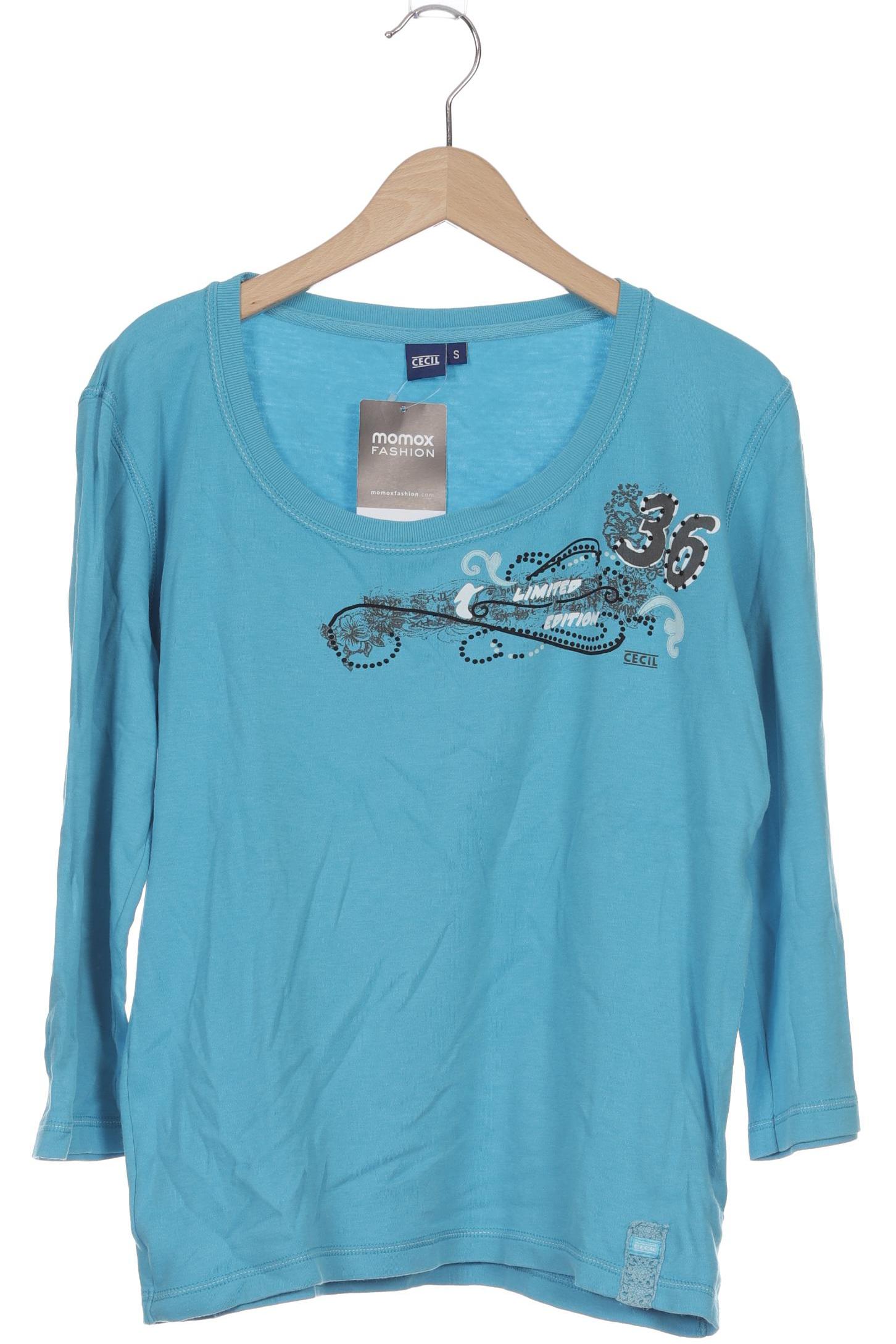 

Cecil Damen Langarmshirt, blau, Gr. 36