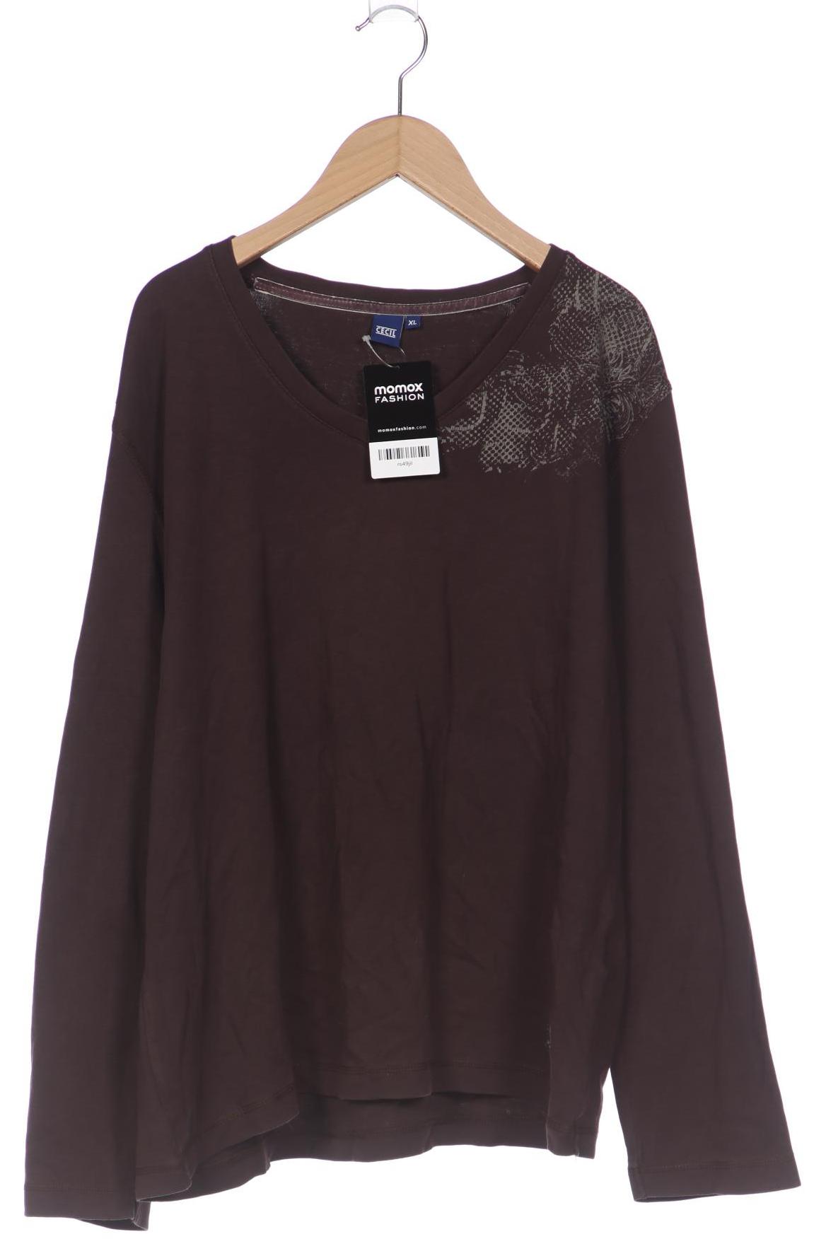 

Cecil Damen Langarmshirt, braun, Gr. 44