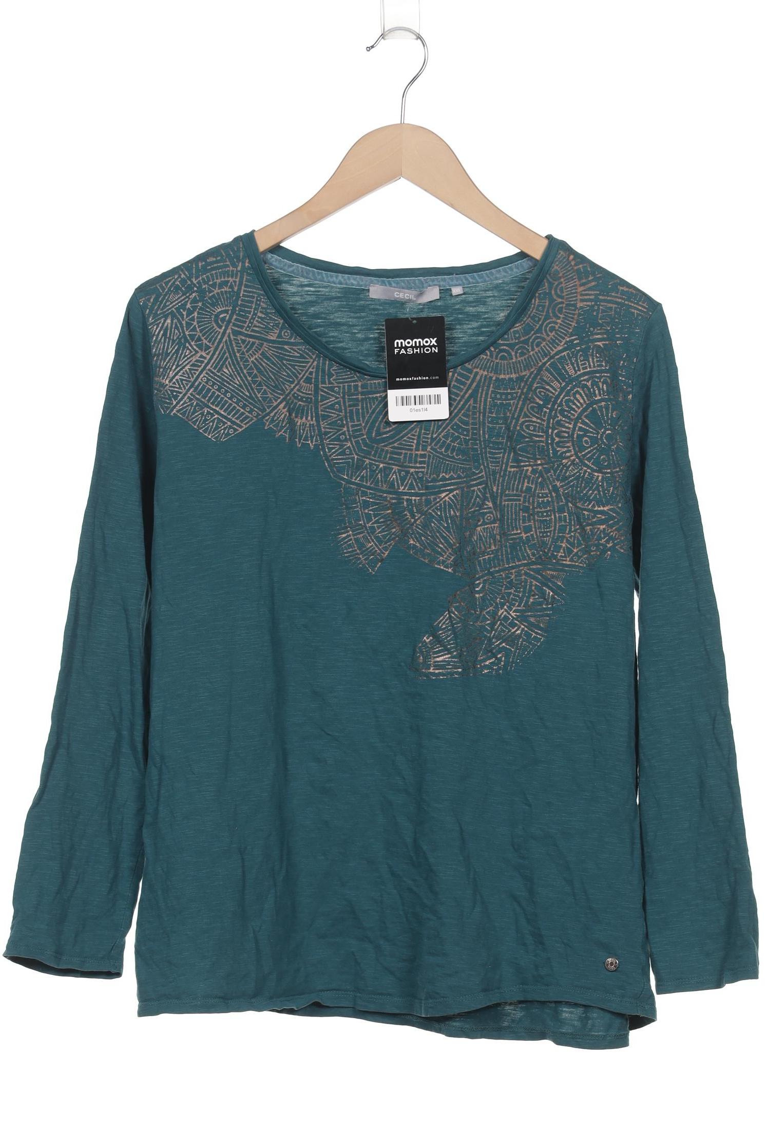 

Cecil Damen Langarmshirt, grün, Gr. 46