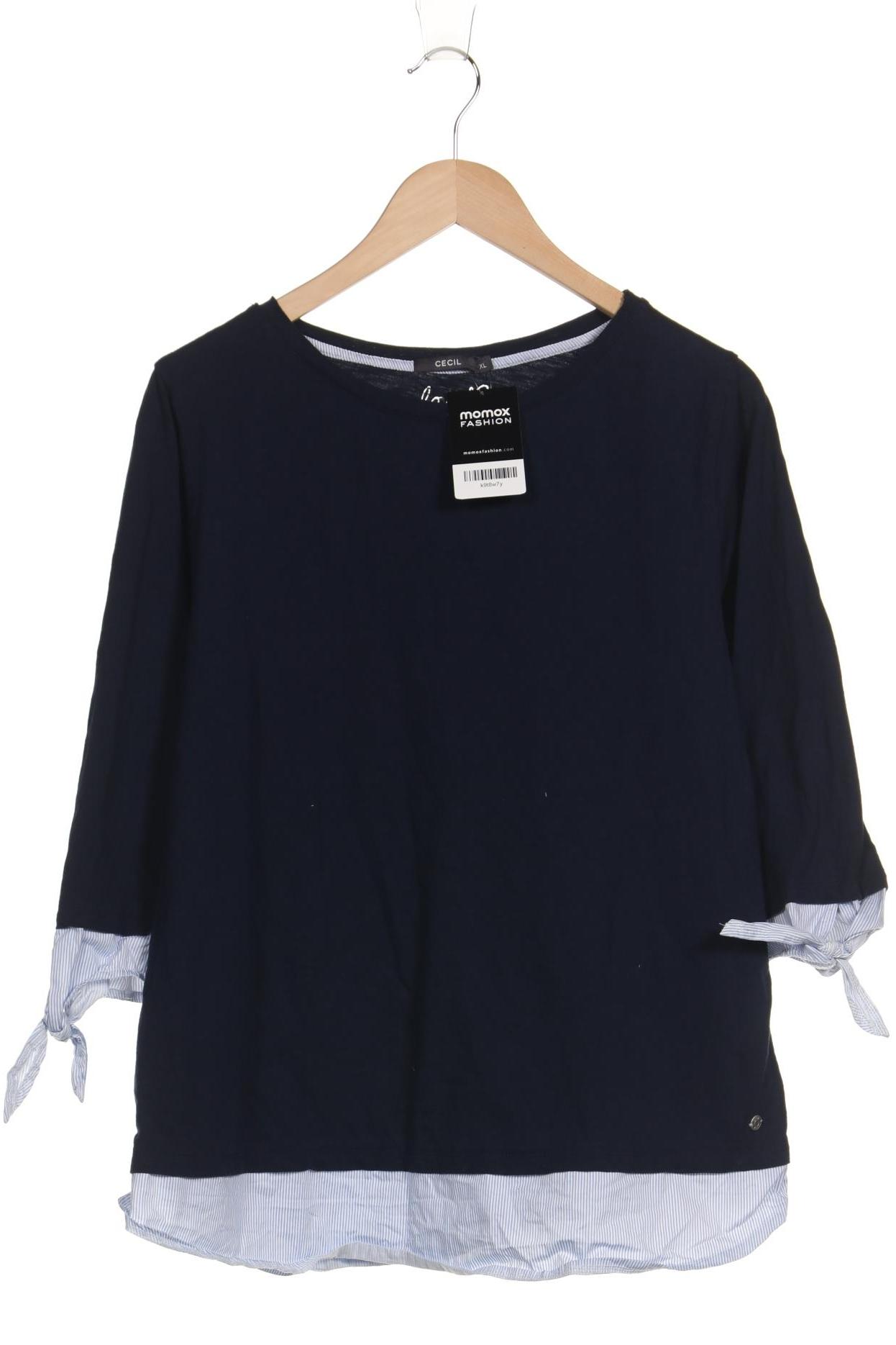 

Cecil Damen Langarmshirt, marineblau, Gr. 44