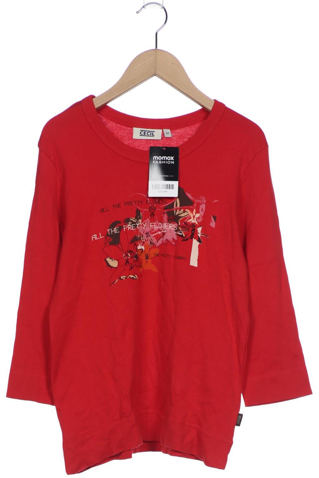 

Cecil Damen Langarmshirt, rot, Gr. 38