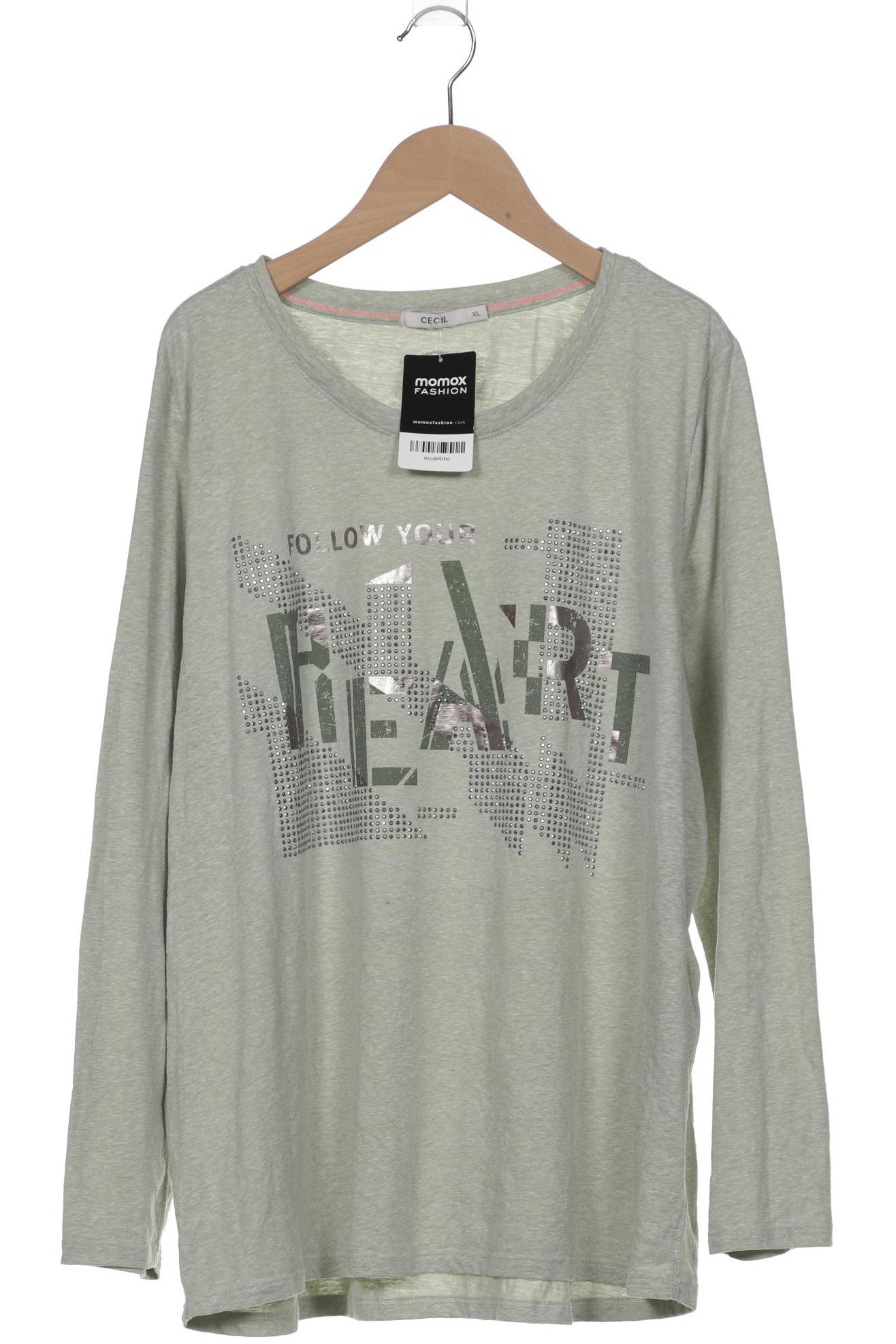 

Cecil Damen Langarmshirt, grün, Gr. 44