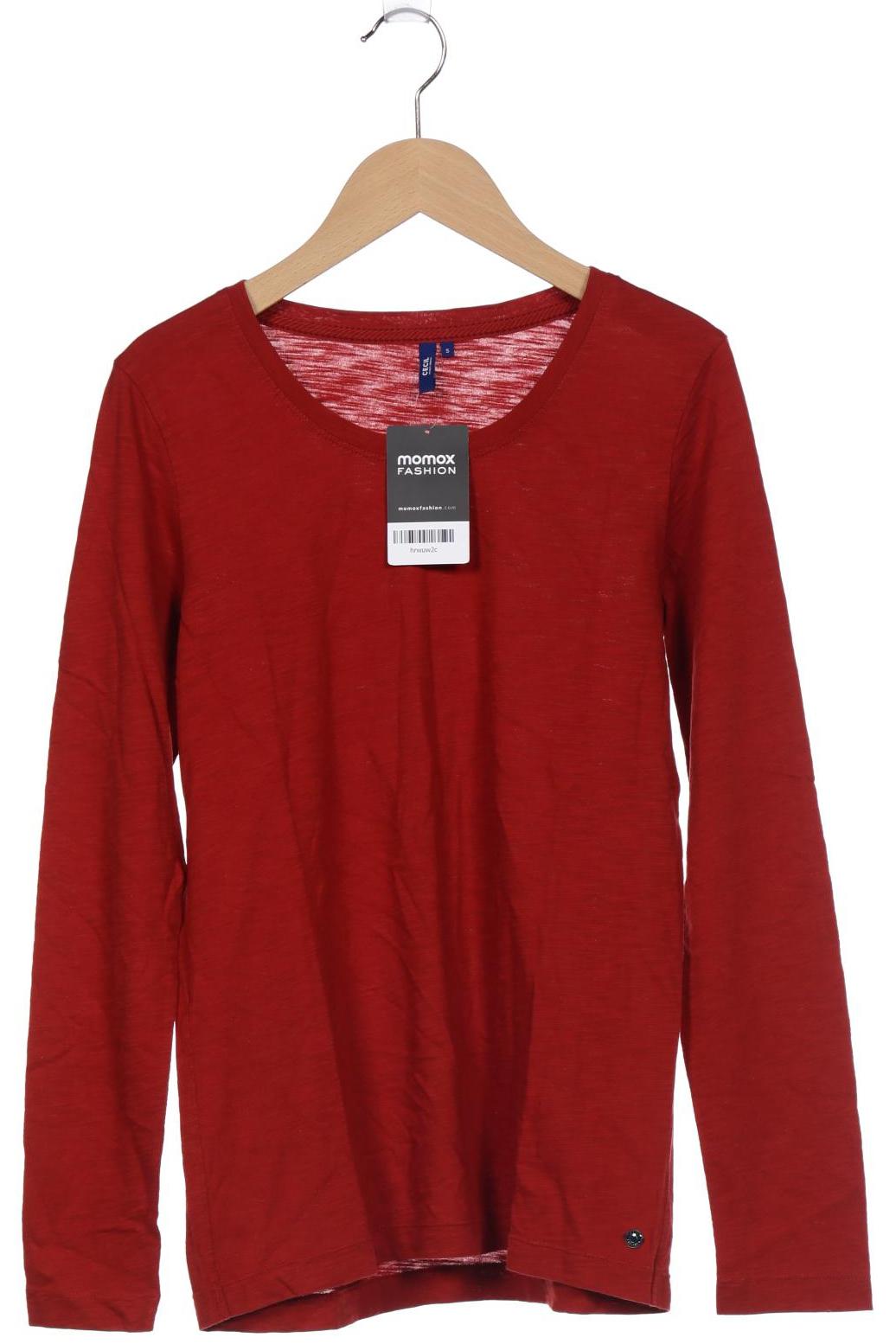 

Cecil Damen Langarmshirt, rot, Gr. 36