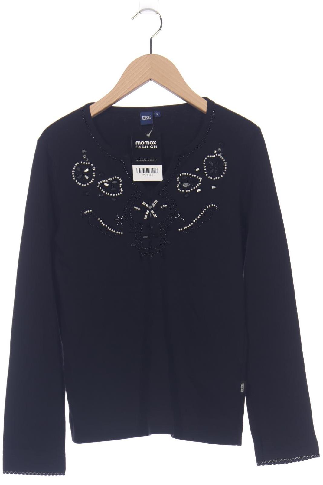 

Cecil Damen Langarmshirt, schwarz, Gr. 36