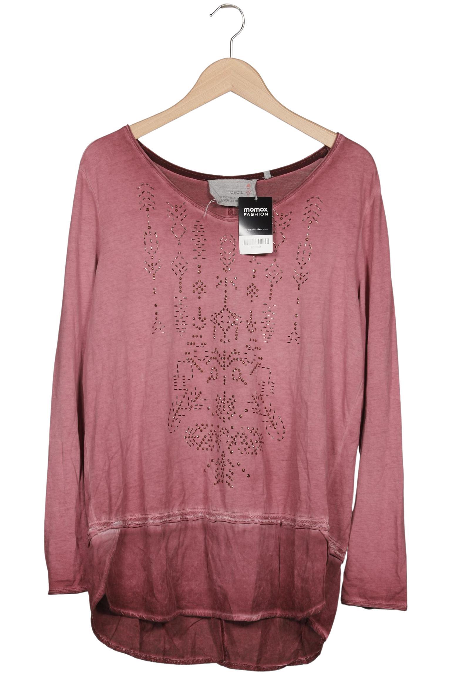 

Cecil Damen Langarmshirt, pink, Gr. 44