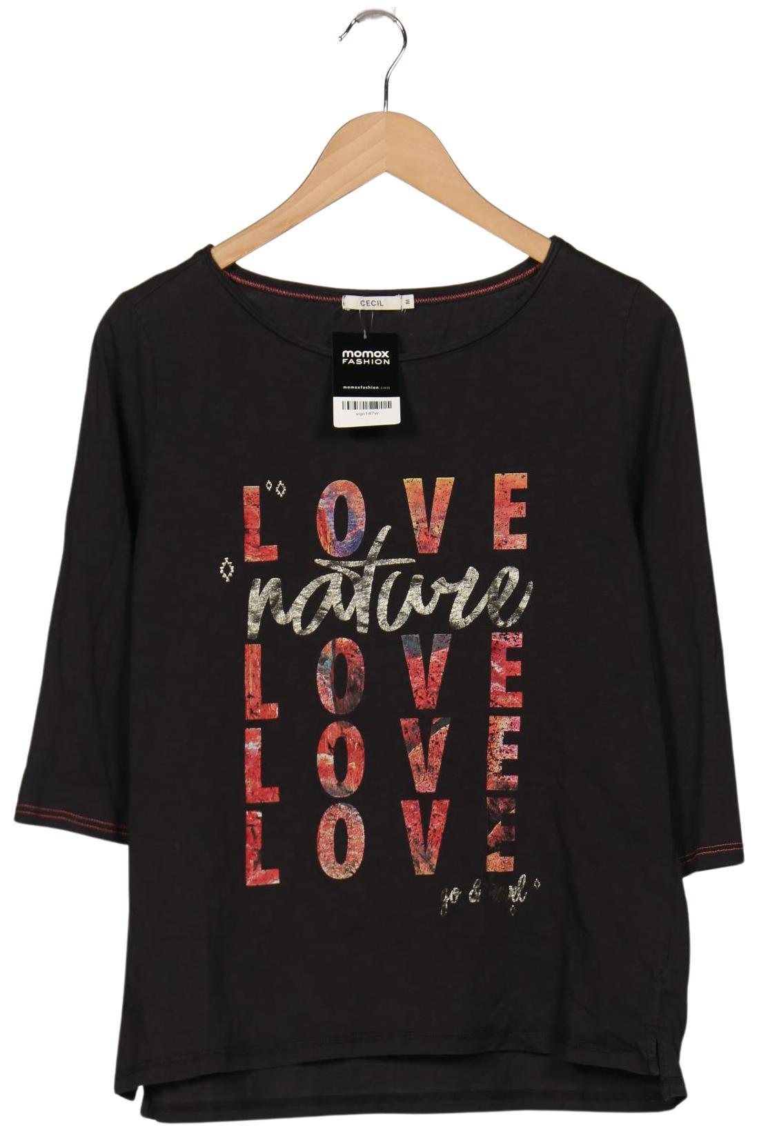 

Cecil Damen Langarmshirt, grau, Gr. 38