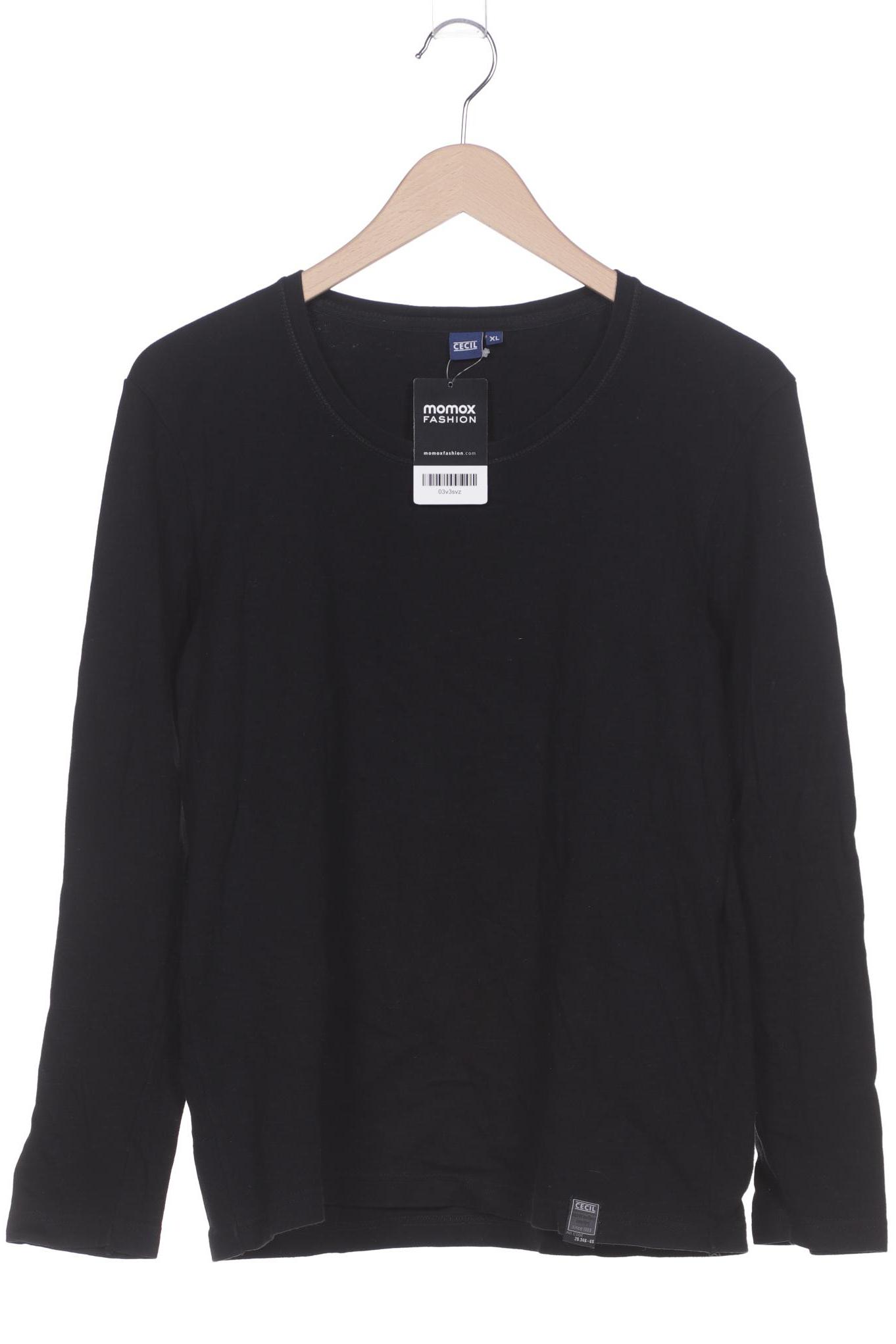 

Cecil Damen Langarmshirt, schwarz, Gr. 44