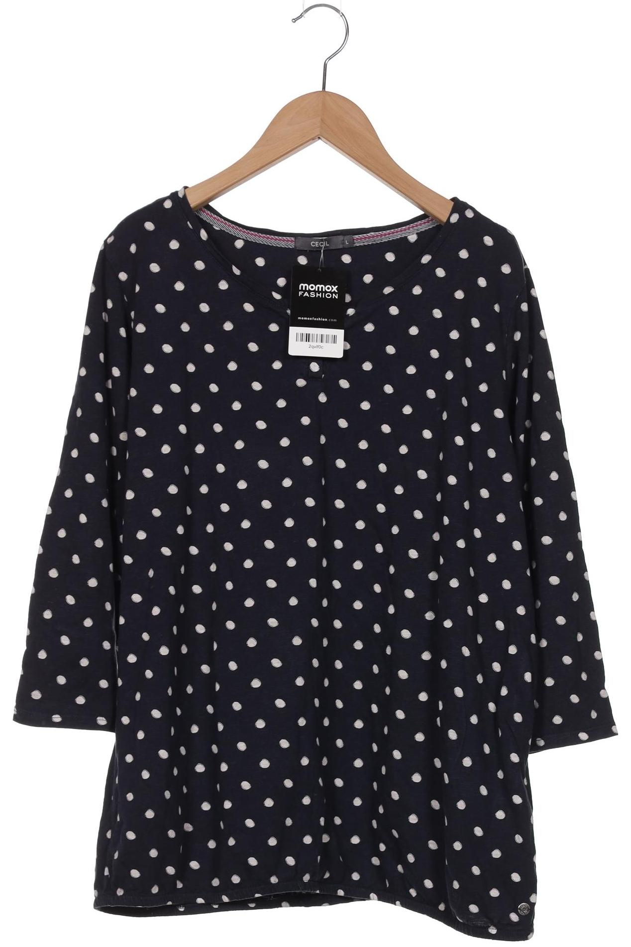 

Cecil Damen Langarmshirt, marineblau, Gr. 42