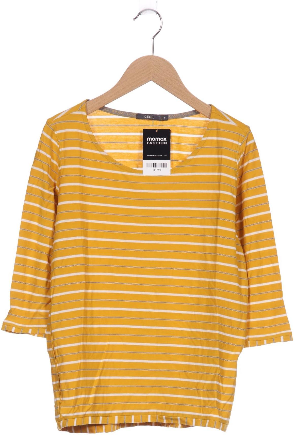 

Cecil Damen Langarmshirt, gelb, Gr. 36