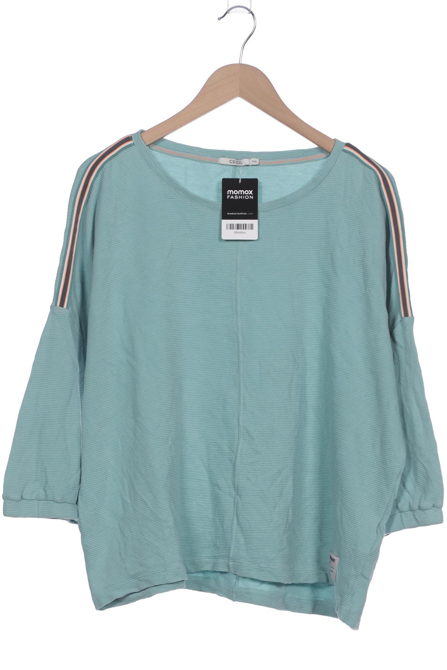 

Cecil Damen Langarmshirt, türkis, Gr. 46