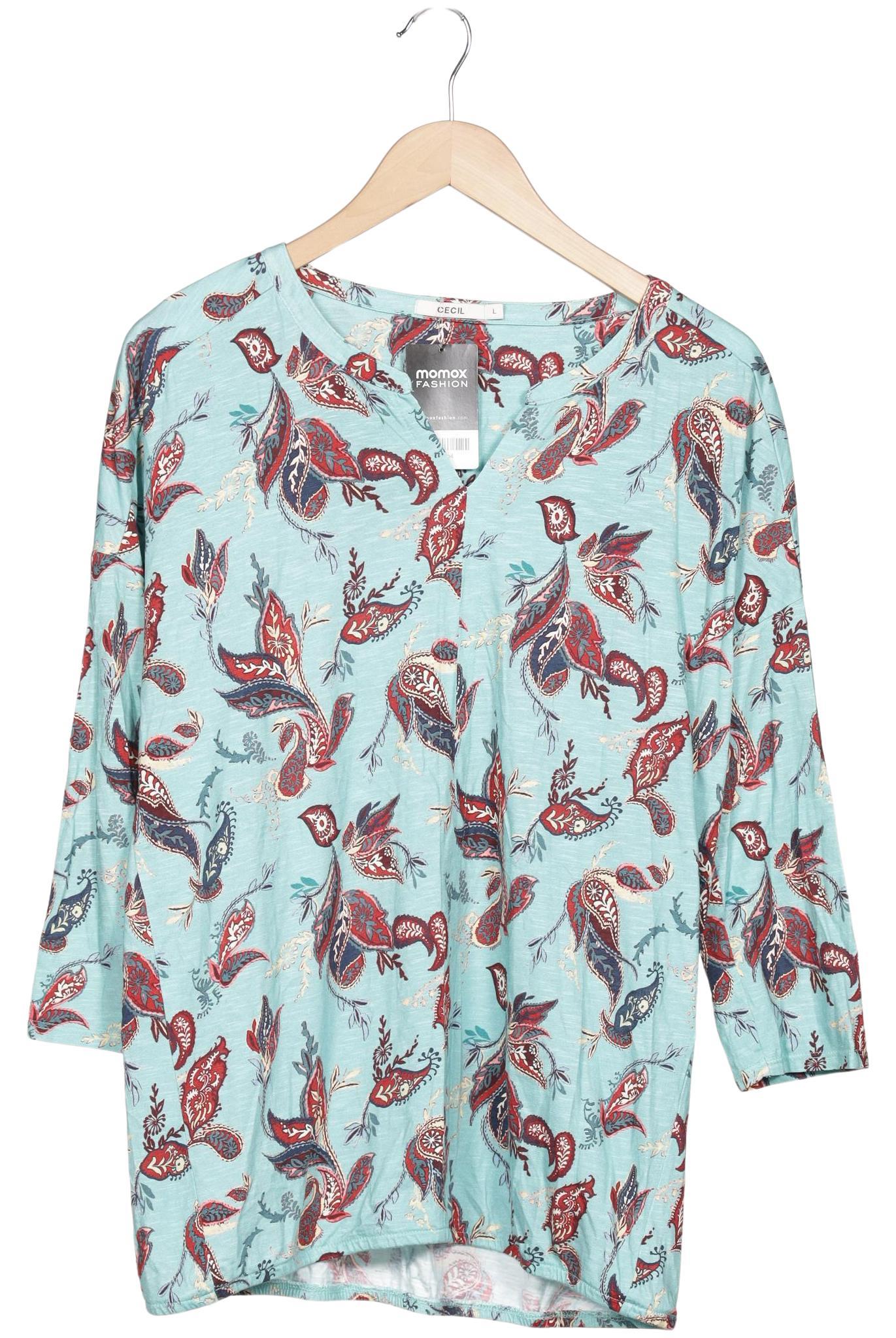 

Cecil Damen Langarmshirt, hellblau, Gr. 42