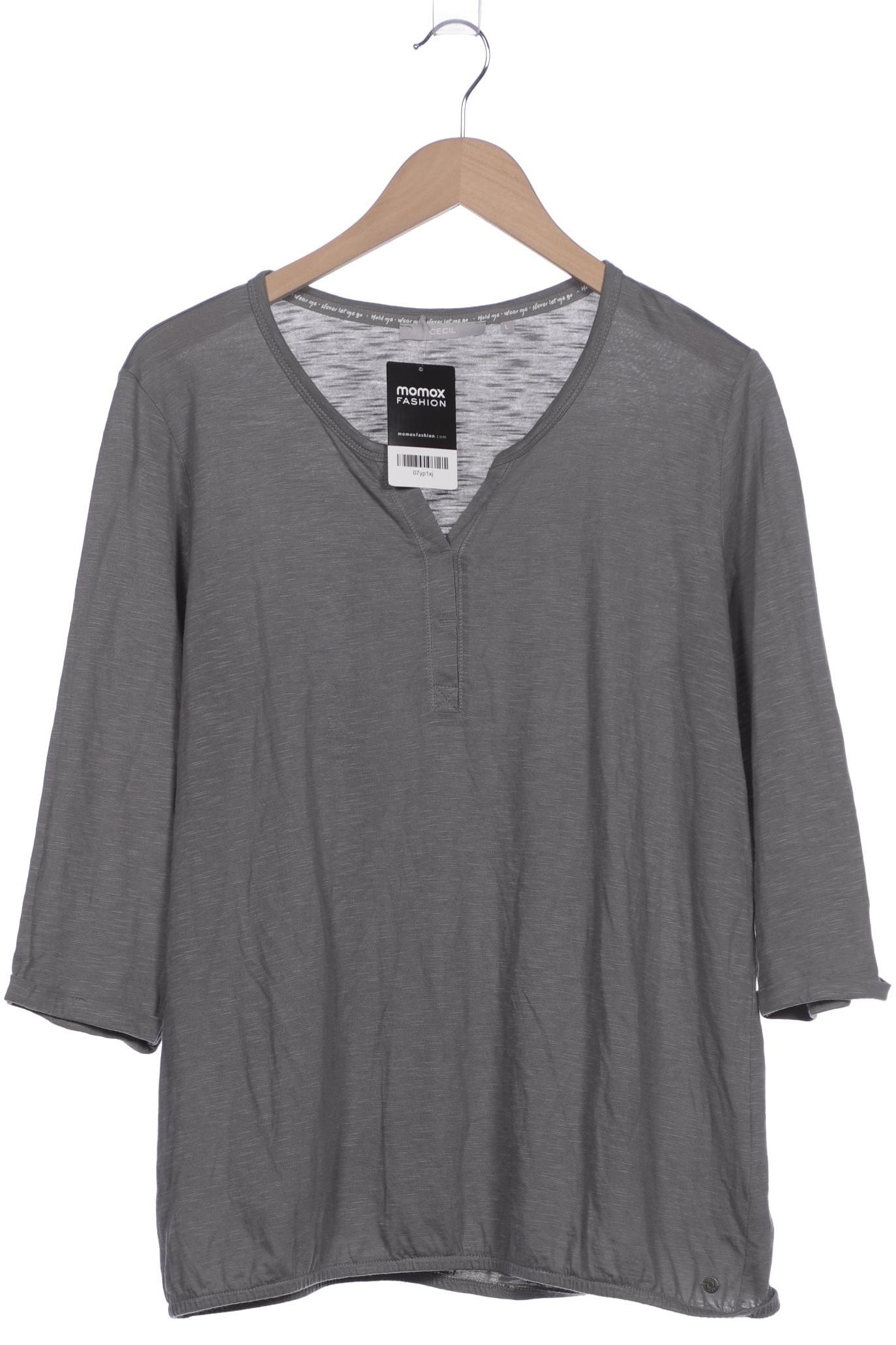 

Cecil Damen Langarmshirt, grau, Gr. 42