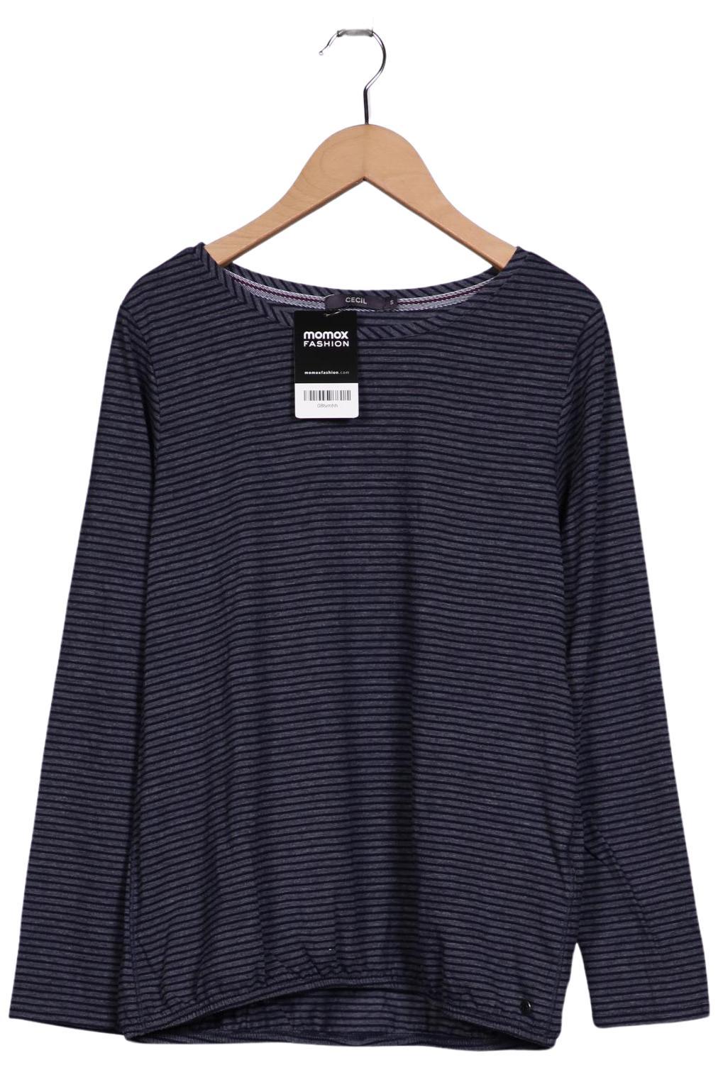 

Cecil Damen Langarmshirt, marineblau, Gr. 36