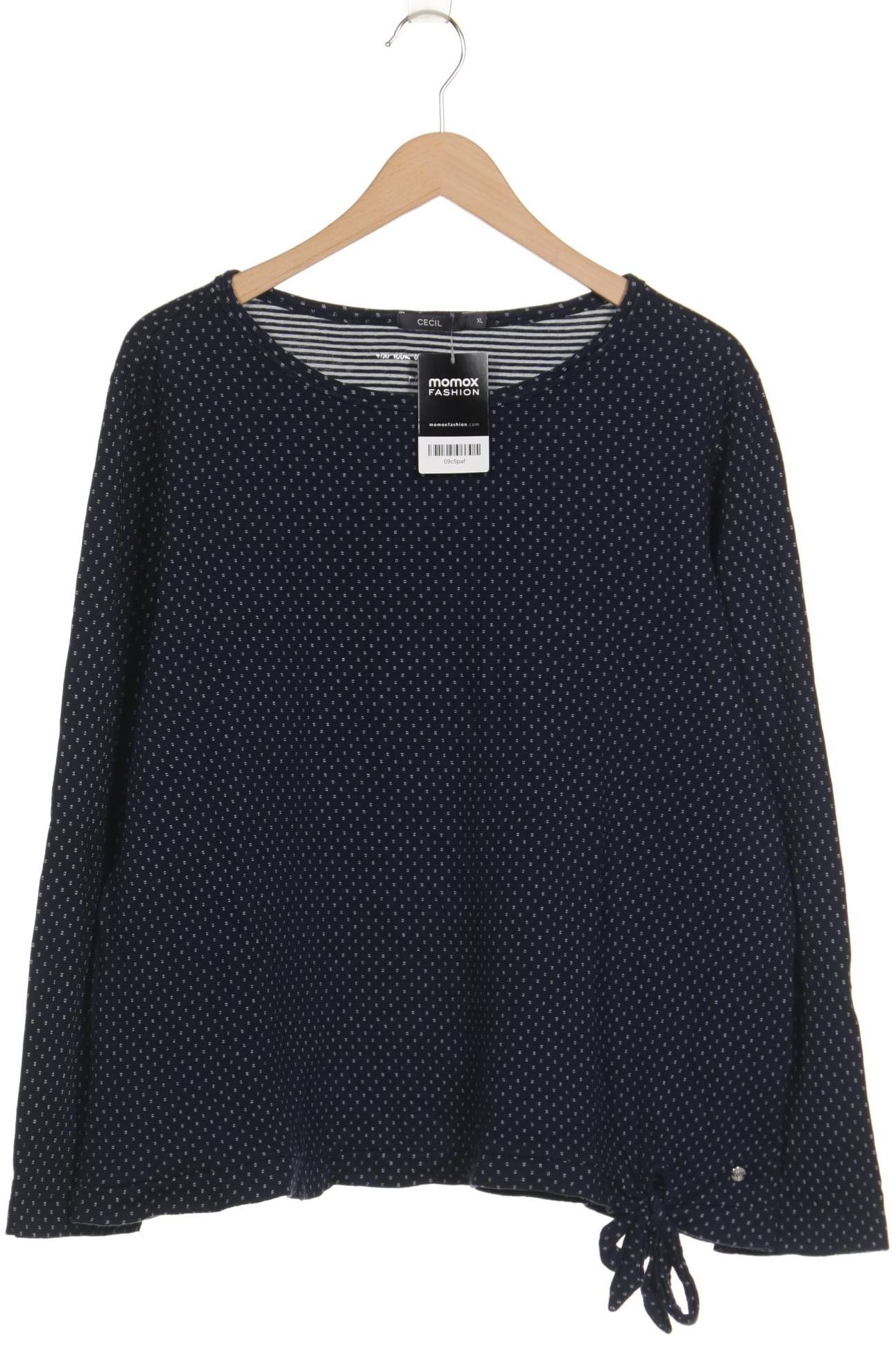 

Cecil Damen Langarmshirt, marineblau, Gr. 44