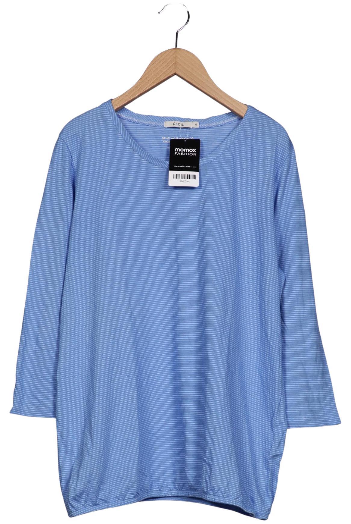 

Cecil Damen Langarmshirt, hellblau, Gr. 38