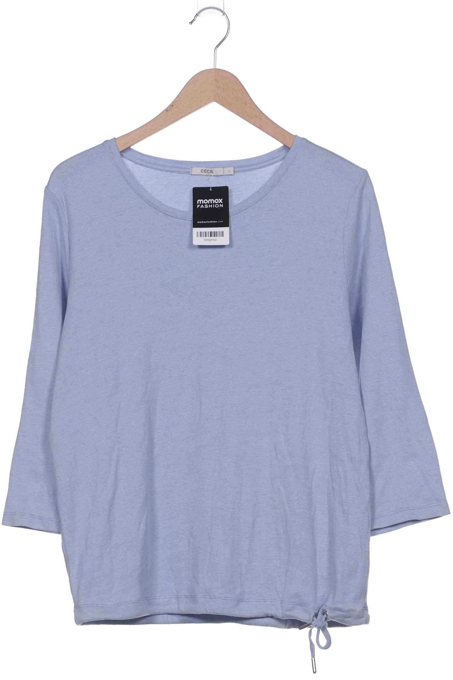 

Cecil Damen Langarmshirt, hellblau, Gr. 42