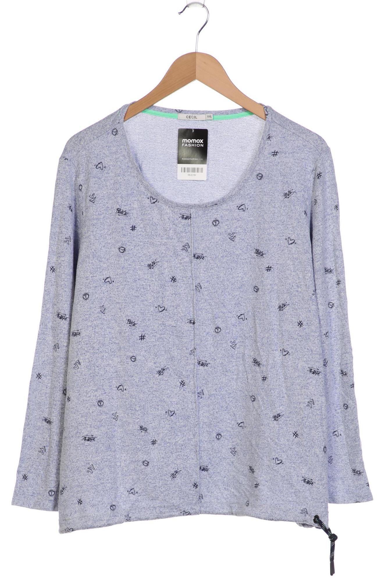 

Cecil Damen Langarmshirt, blau, Gr. 46