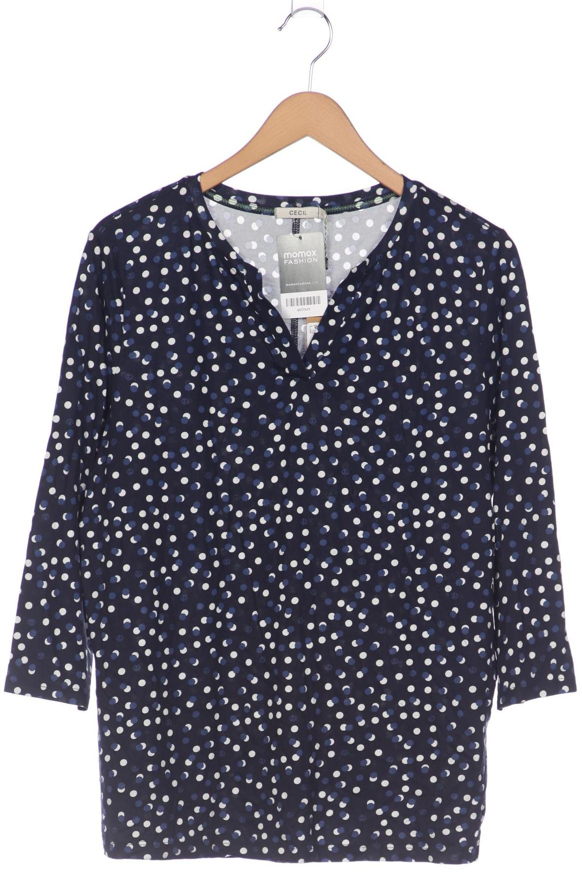 

Cecil Damen Langarmshirt, marineblau, Gr. 42