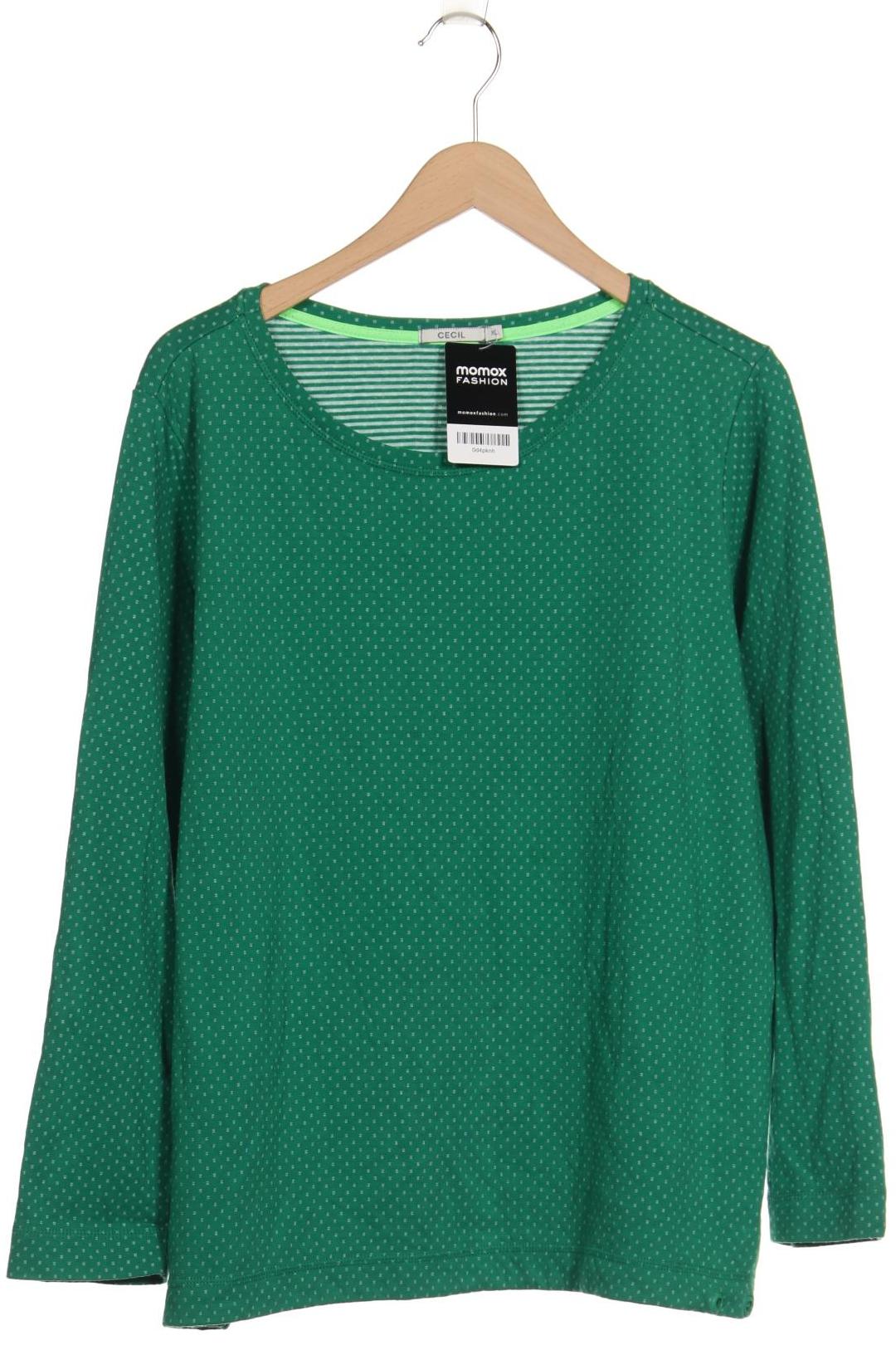 

Cecil Damen Langarmshirt, grün, Gr. 44