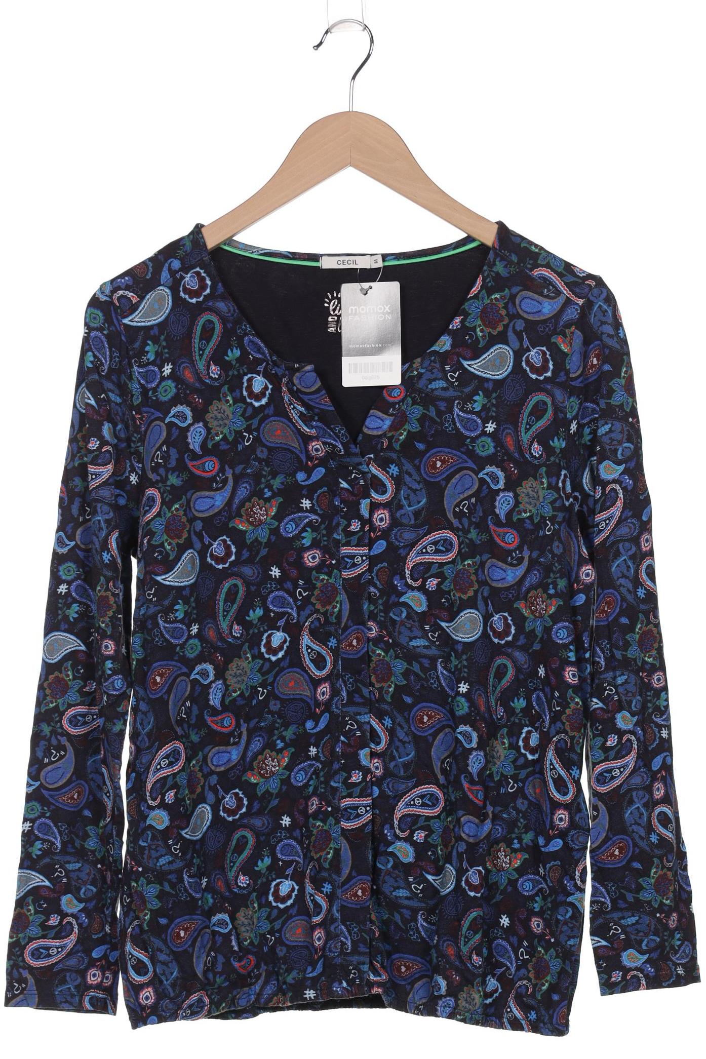 

Cecil Damen Langarmshirt, marineblau, Gr. 38